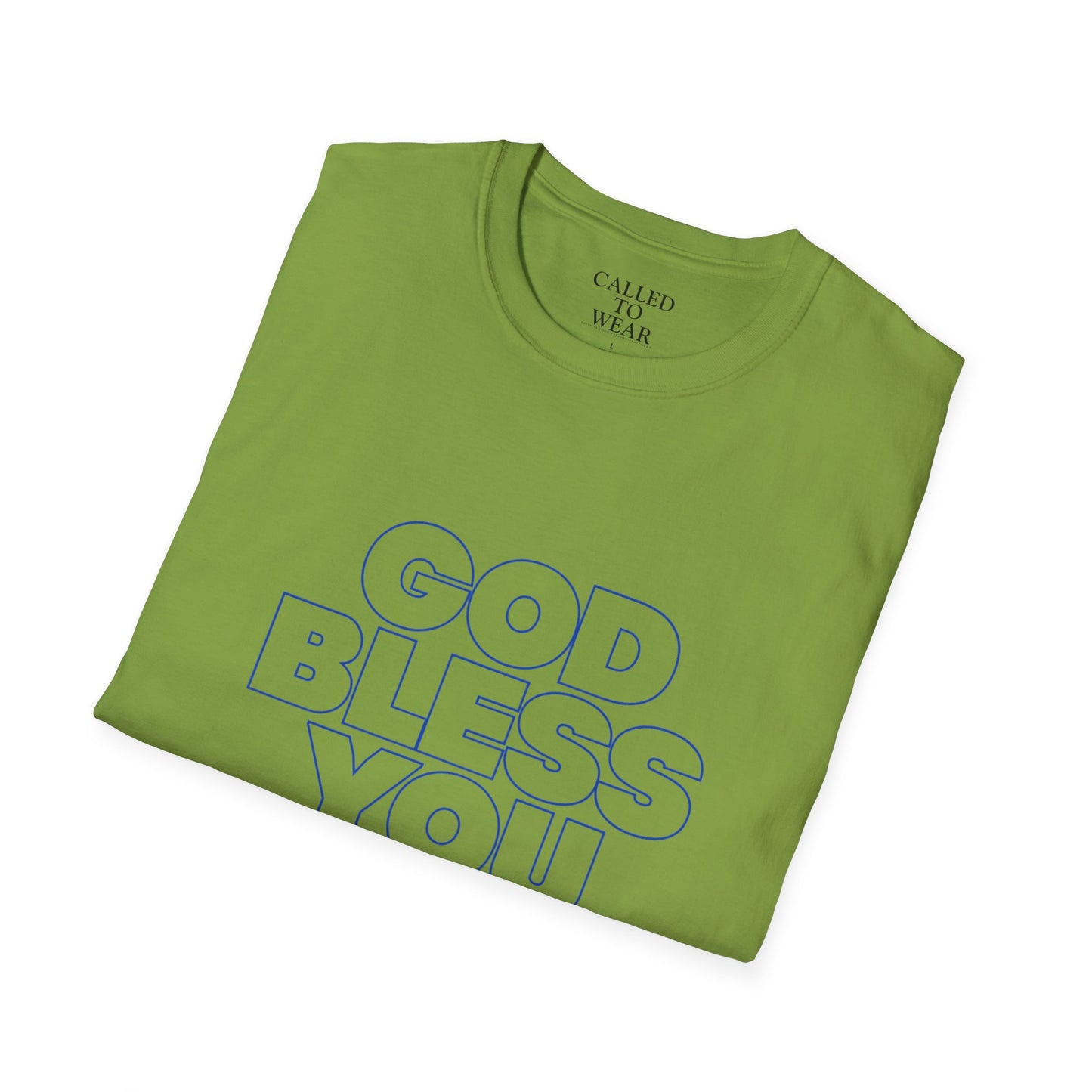 GOD BLESS YOU & Keep You T-Shirt | Minimal Typographic Faith Tee