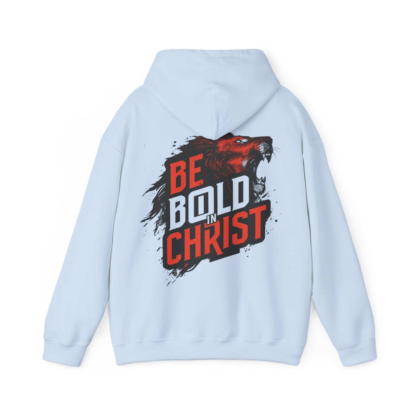 Be Bold in Christ Bear Graphic Hoodie | Faith Roaring Bear Sweatshirt