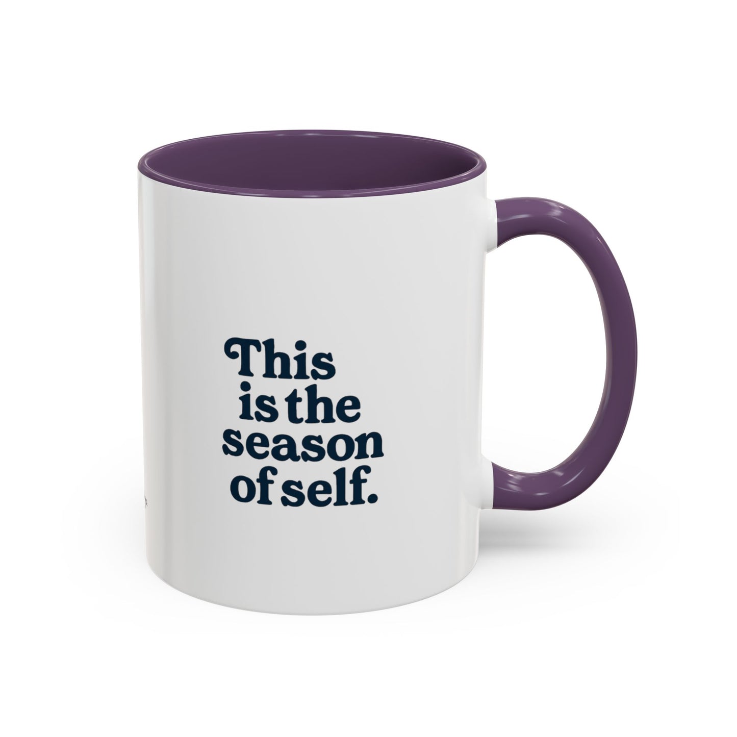 Motivational Accent Mug - Season of Self, Gift for Coaches and Coffee Lovers, 11oz or 15oz