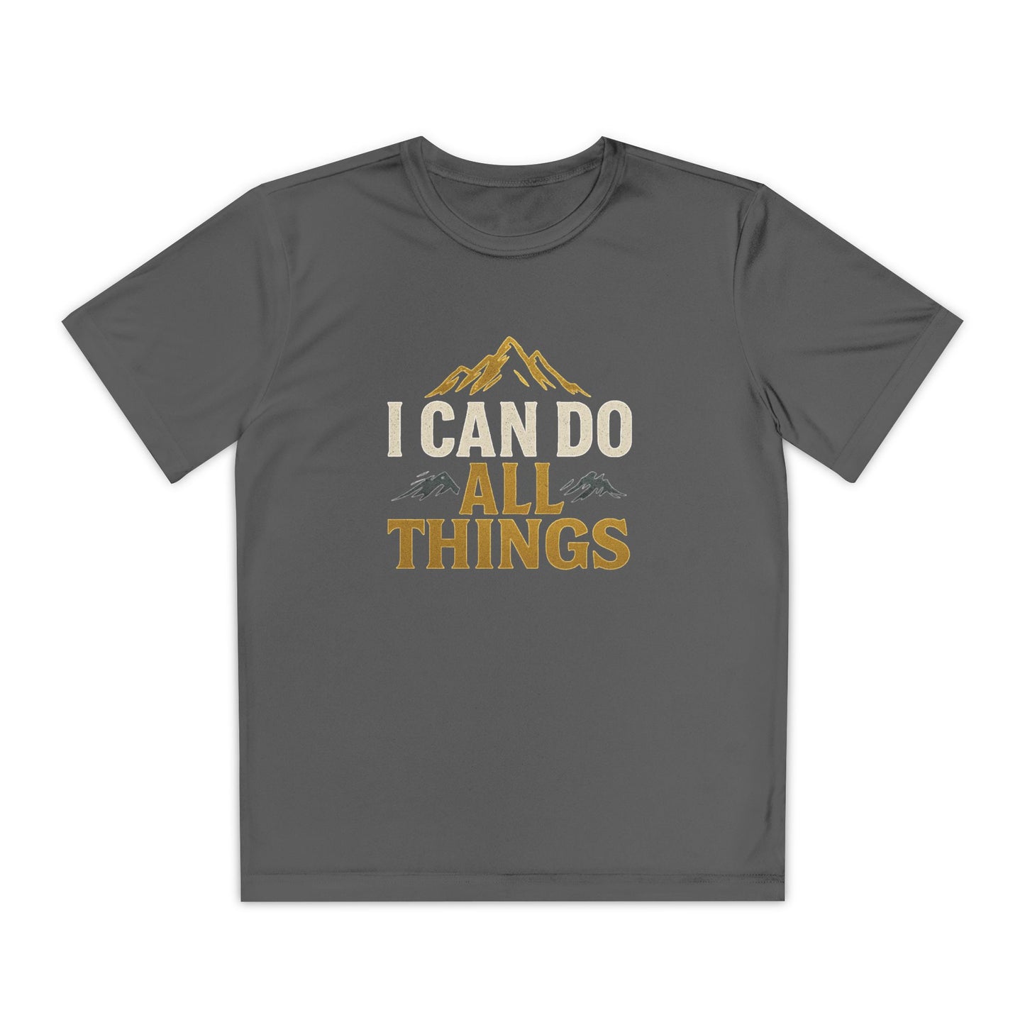 Youth Competitor Tee - I Can Do All Things Motivational Shirt