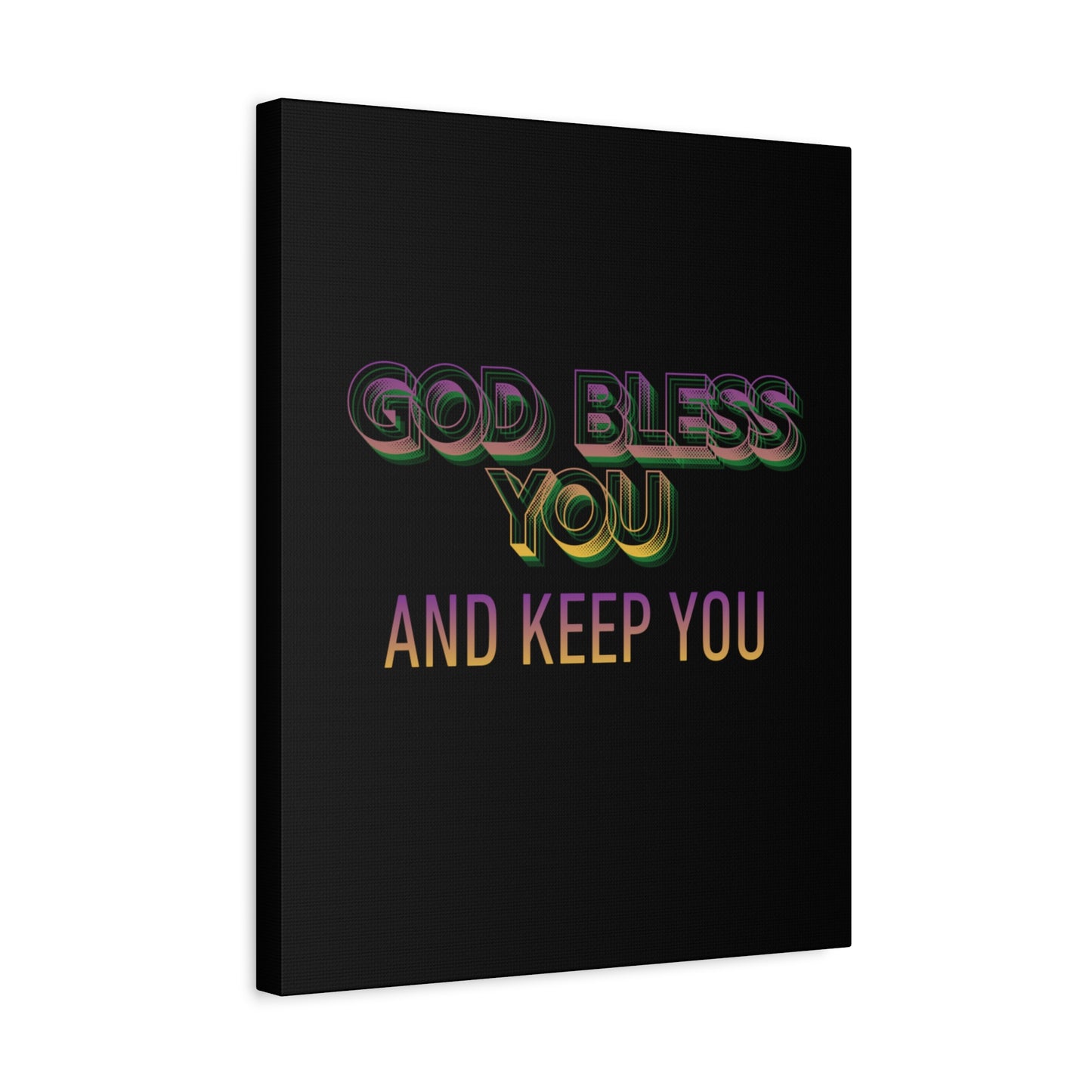 God Bless You and Keep You Canvas | Matte Stretched Wall Art