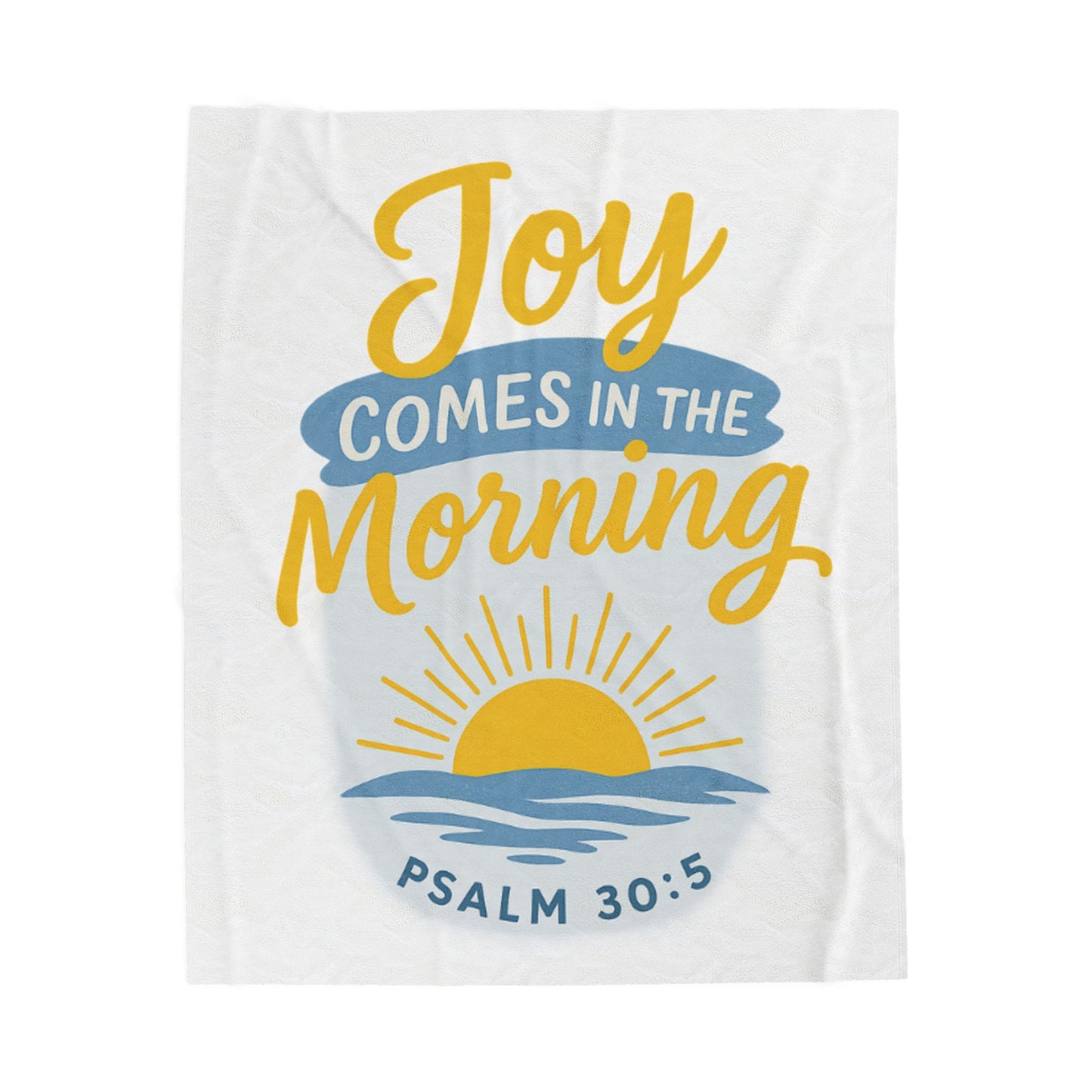 Joyful Morning Velveteen Plush Blanket - Cozy Throw for Comfort, Faith Decor, Spring Gifts, Bible Verse, Warm Home Accent