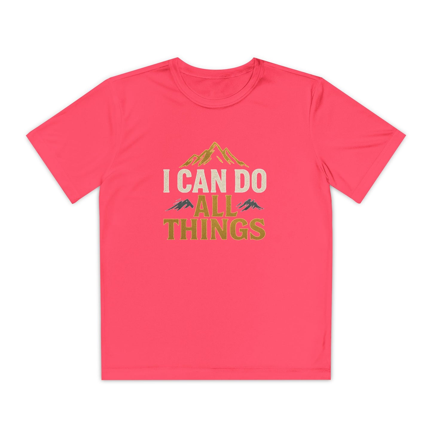 Youth Competitor Tee - I Can Do All Things Motivational Shirt