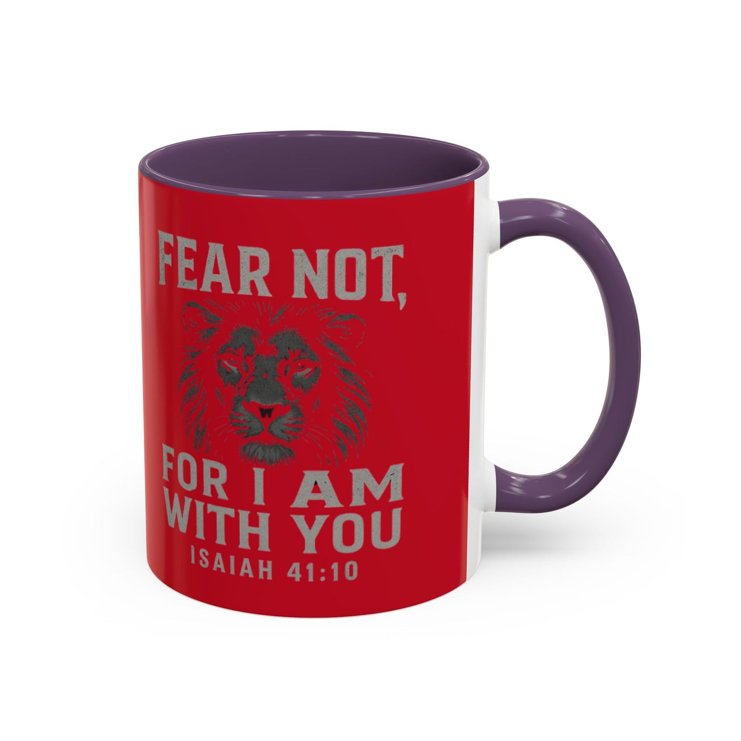 Faith-Inspired Accent Coffee Mug - Cheerful Ceramics for Daily Motivation, Gift for Friends, Home Decor, Encouragement