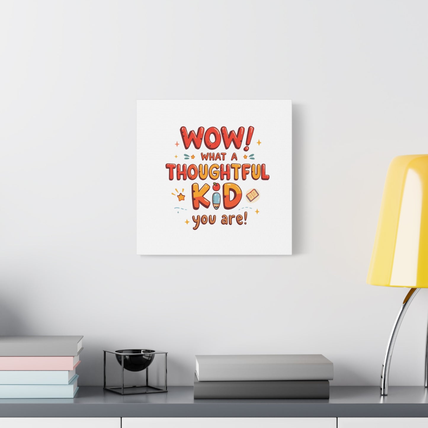 What a thoughtful kid you are! Canvas Print | Stretched Matte Canvas