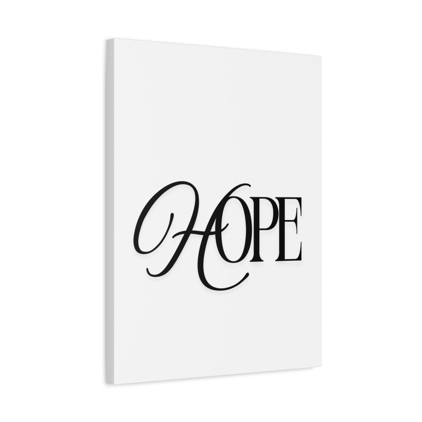 Hope Script Wall Art Canvas | Matte Stretched Canvas