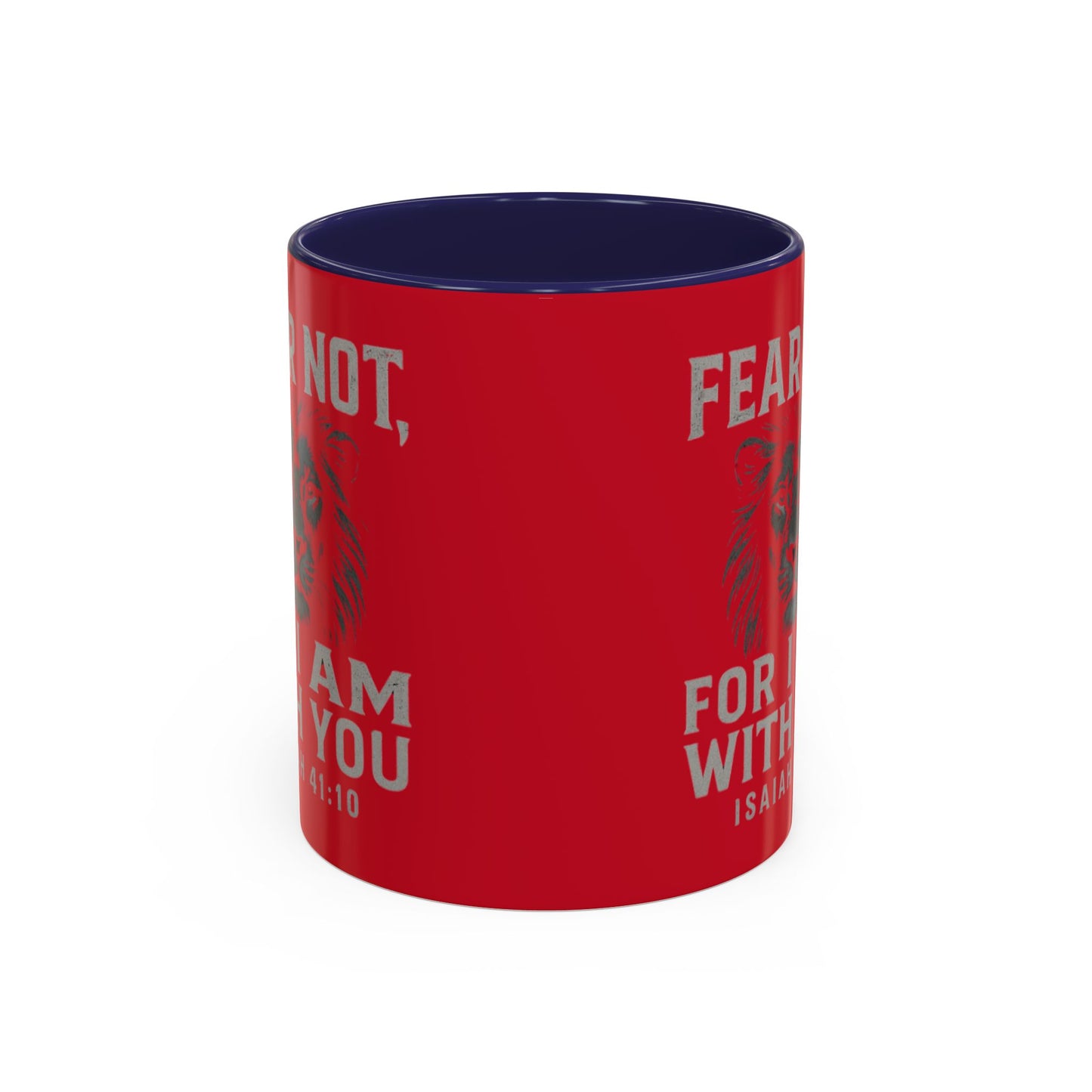 Faith-Inspired Accent Coffee Mug - Cheerful Ceramics for Daily Motivation, Gift for Friends, Home Decor, Encouragement