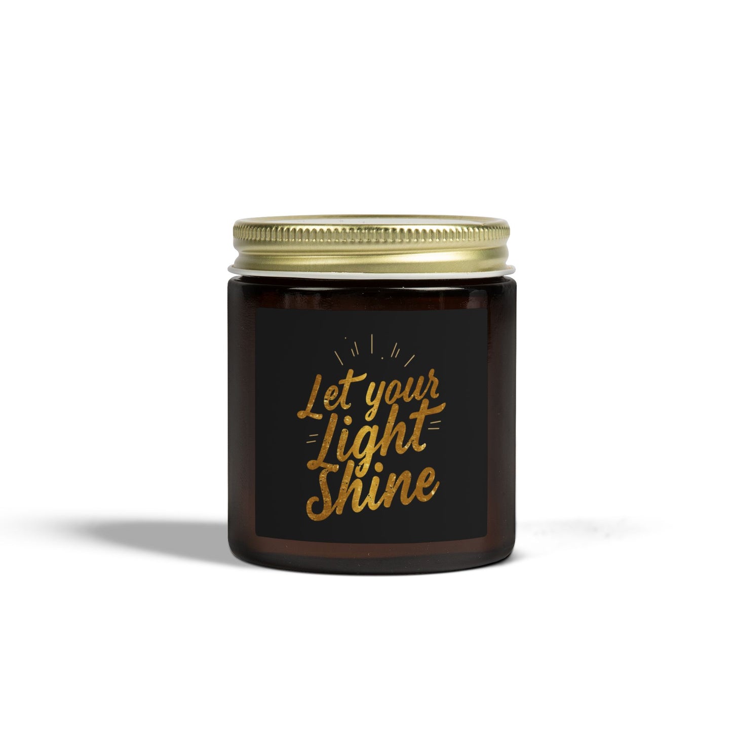 Let Your Light Shine Candle 4oz 9oz | Coconut Apricot Wax Jar