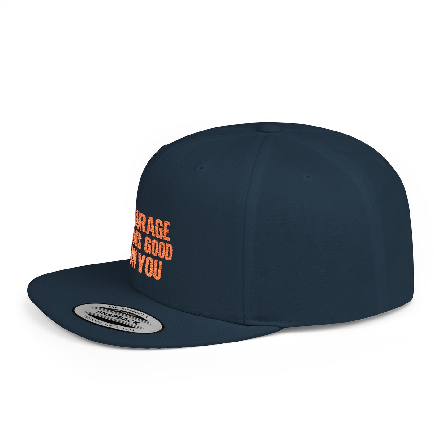 Courage Looks Good on You Snapback Hat, Motivational Cap for Everyday Wear, Gift for Friends, Inspiring Headwear