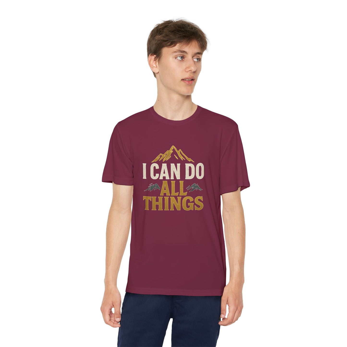 Youth Competitor Tee - I Can Do All Things Motivational Shirt