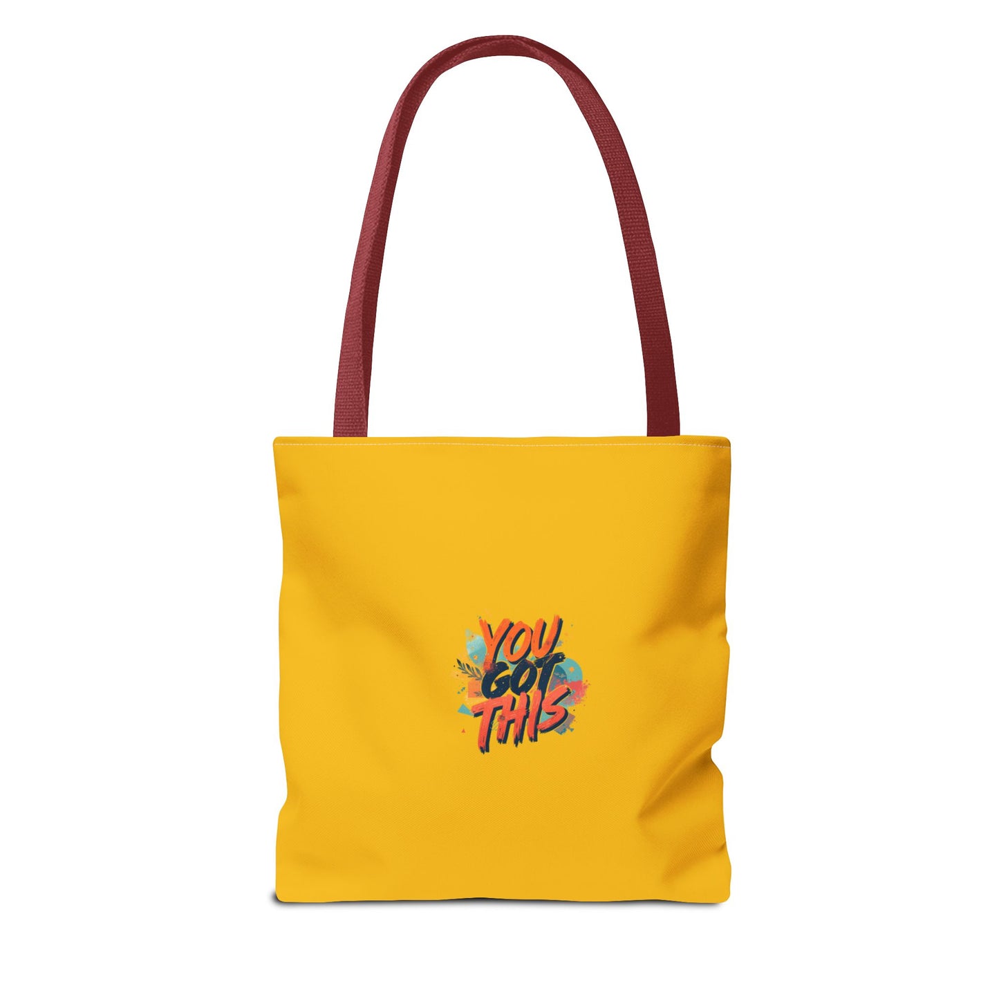 You Got This motivational graphic Tote Bag | positive quote, yellow background