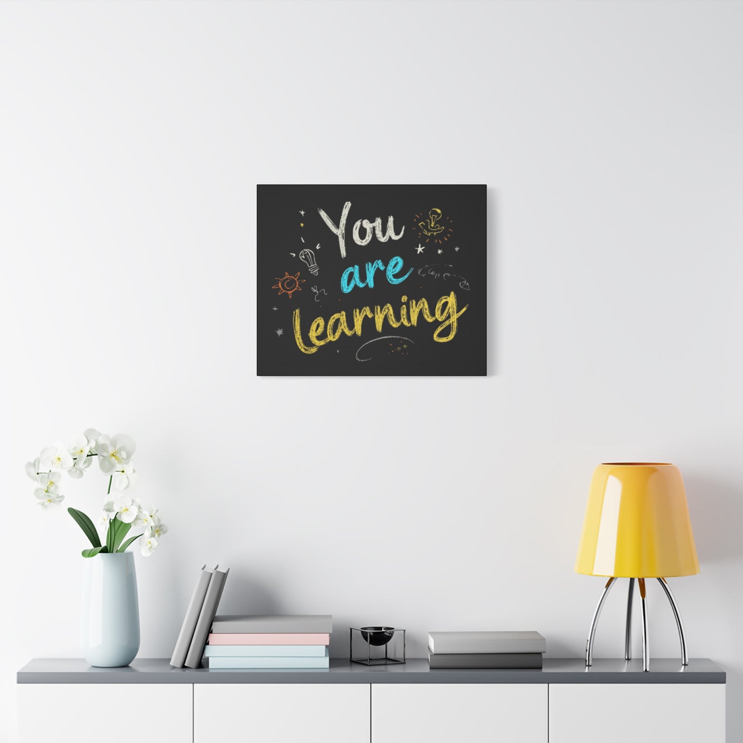 You Are Learning Chalkboard Art Canvas