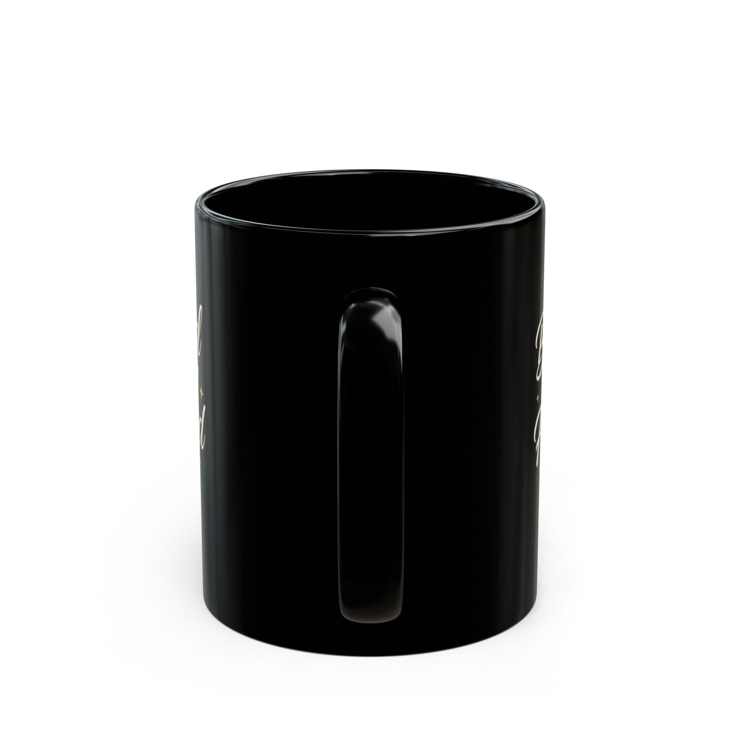 Inspirational Morning Quote Mug | Black Ceramic Coffee Cup, 11oz or 15oz