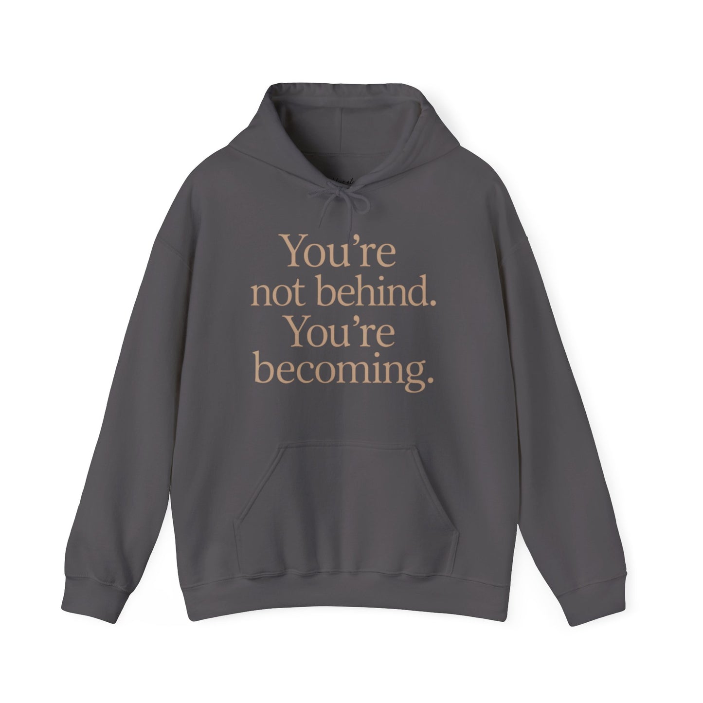 Motivational Hoodie - You're Not Behind, You're Becoming | Unisex Sweatshirt for Growth, Gift for Friends