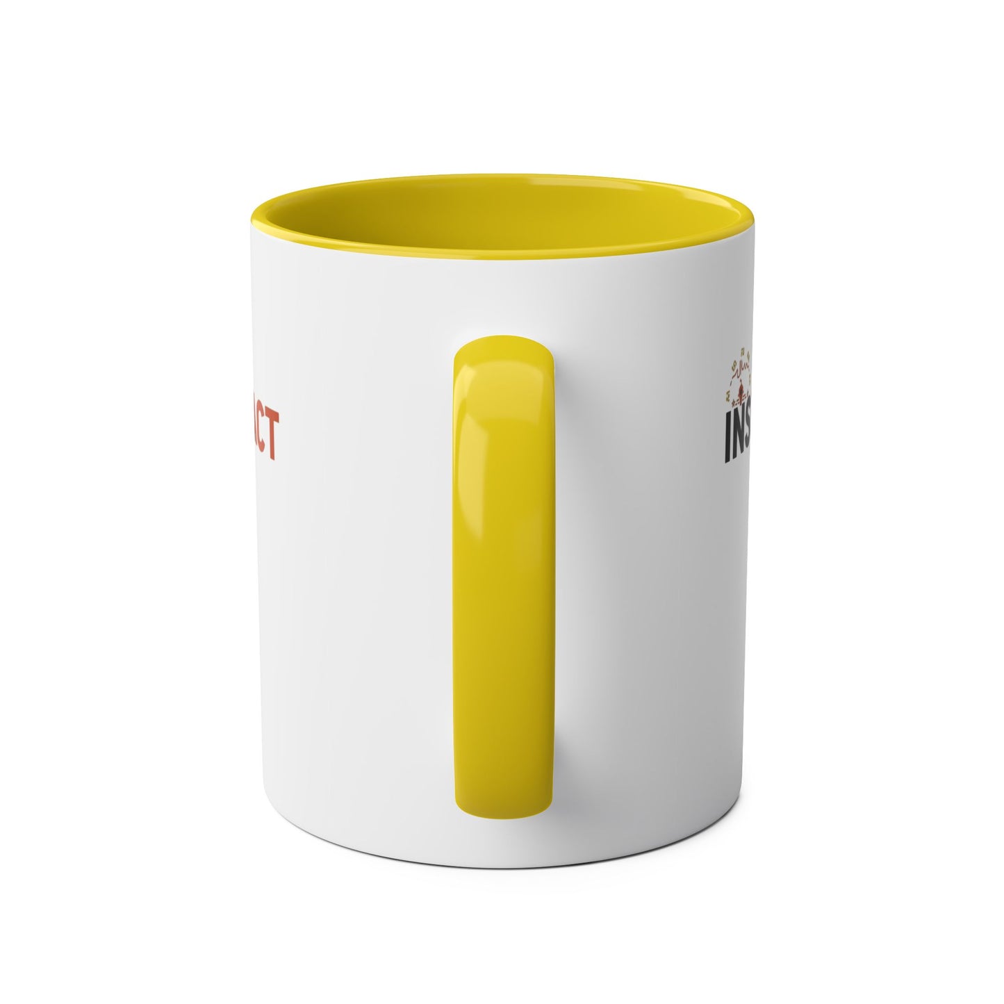 Inspire Impact Mug | Two-Tone 11oz Coffee Mug, Red Interior and Handle