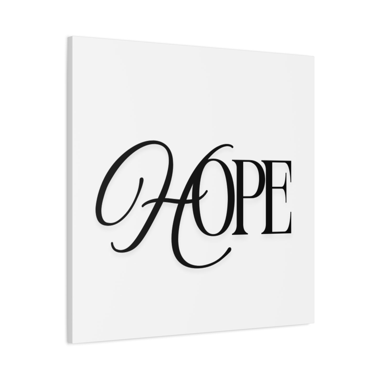 Hope Script Wall Art Canvas | Matte Stretched Canvas