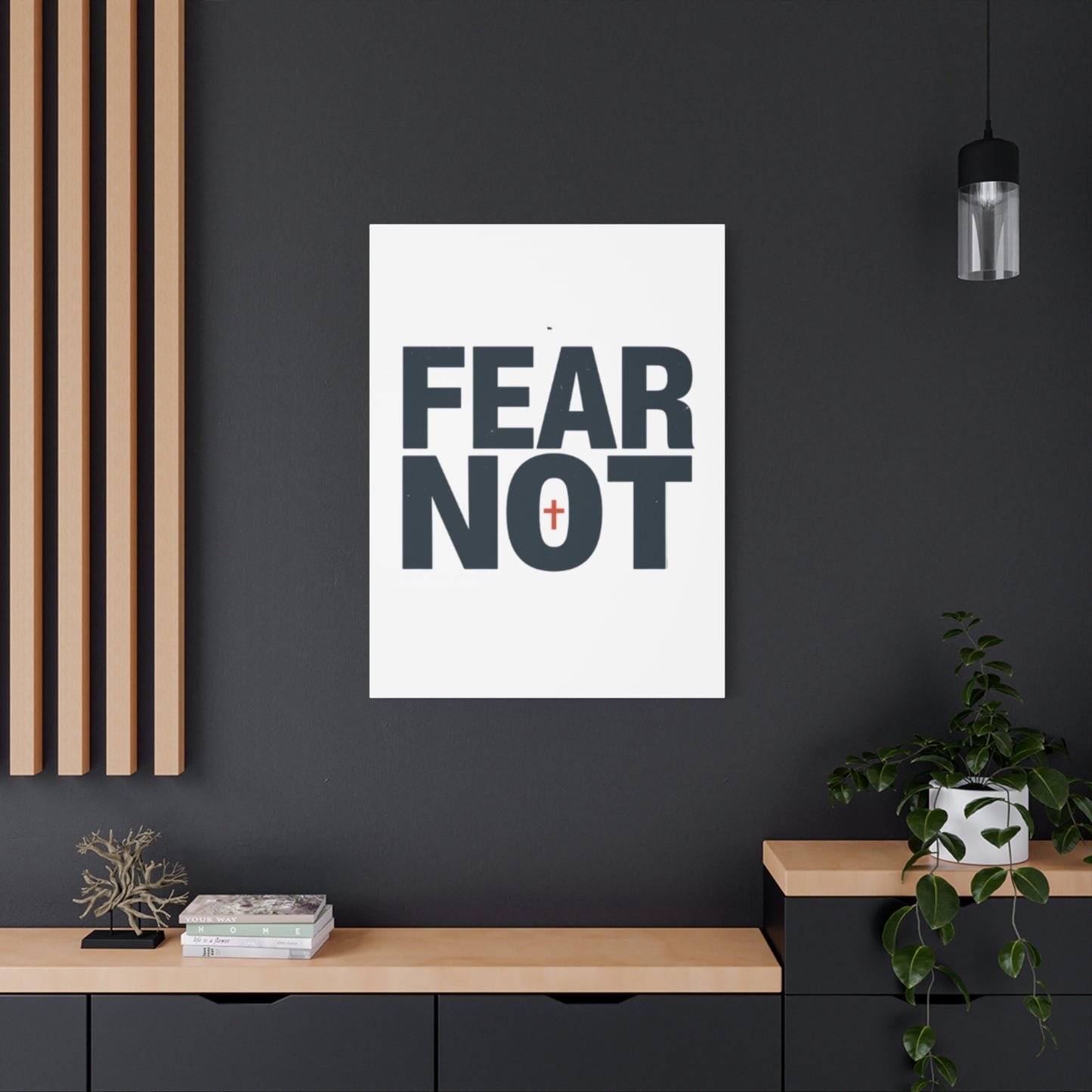 Fear Not canvas | Christian wall art, stretched matte gallery wrap
