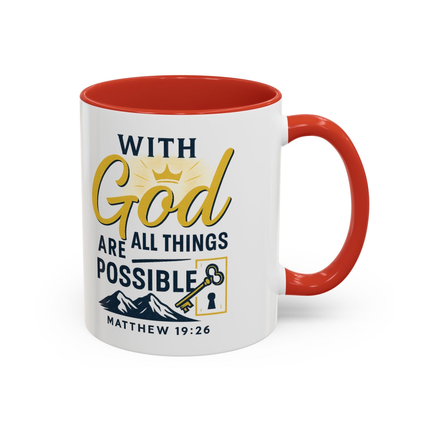 Inspirational Coffee Mug, Motivational Mug, Religious Gift, God Quote Mug, Faith-Based Coffee Cup, Customizable Coffee Mug