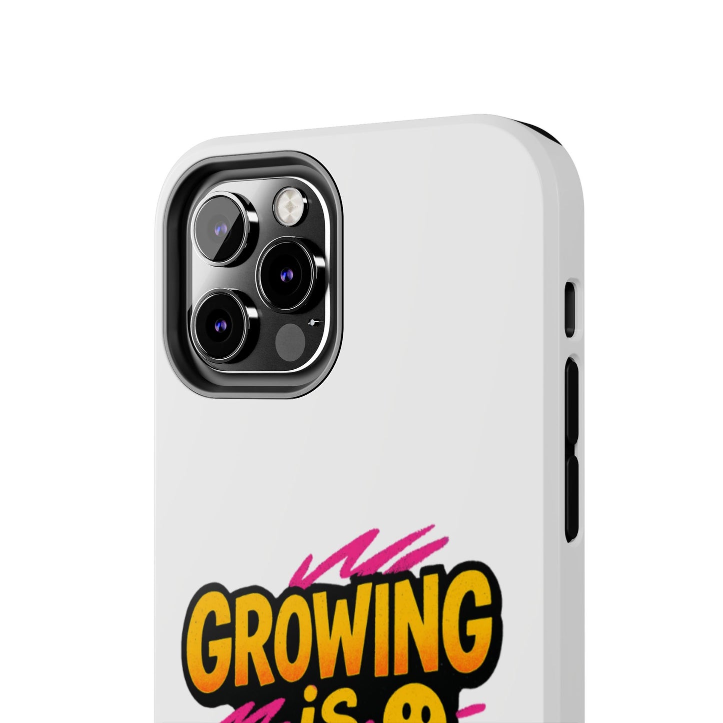 Empowering Tough Phone Case - 'Growing is Power' - Motivational Gifts, Unique Phone Accessories, Phone Protector, Gift for Teens