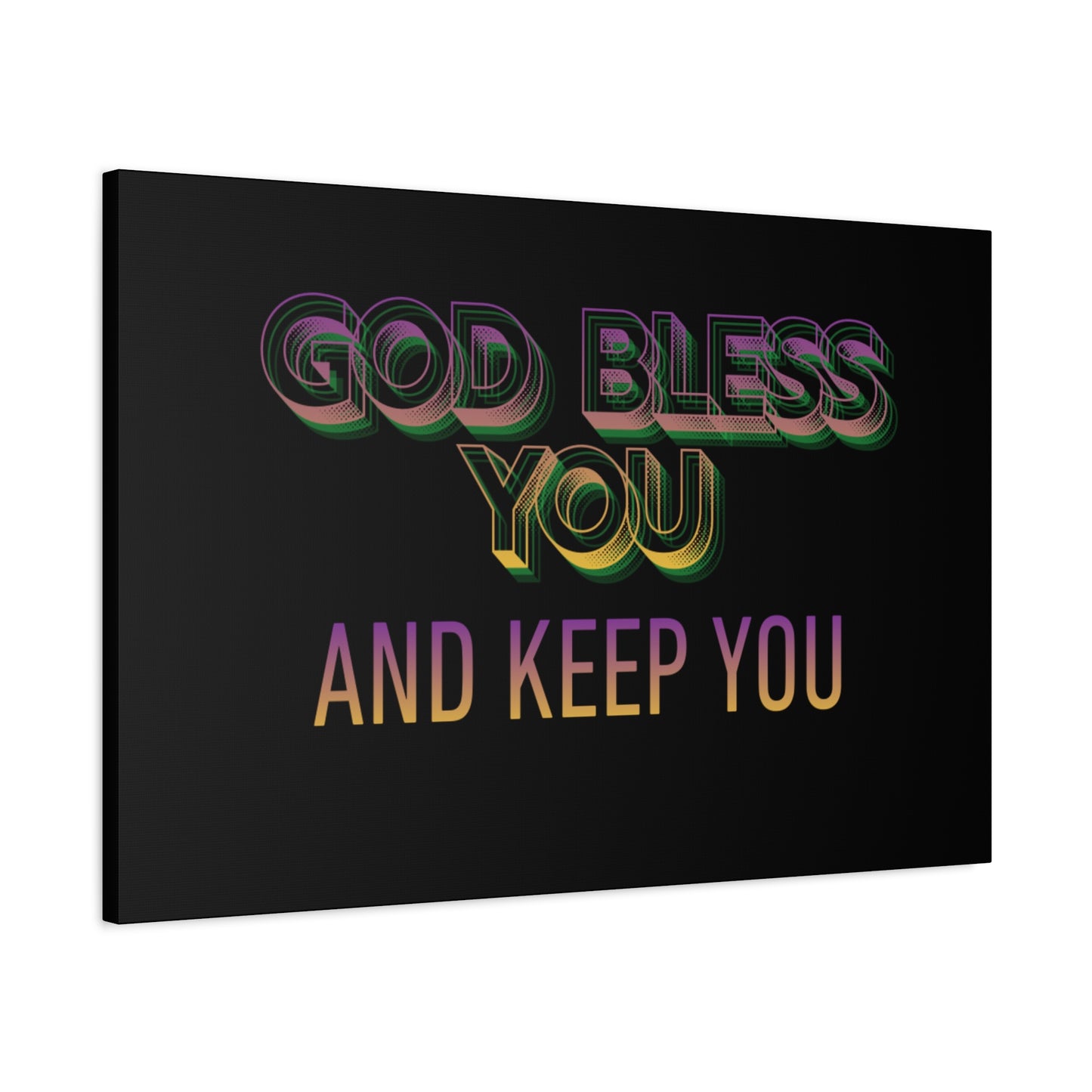 God Bless You and Keep You Canvas | Matte Stretched Wall Art