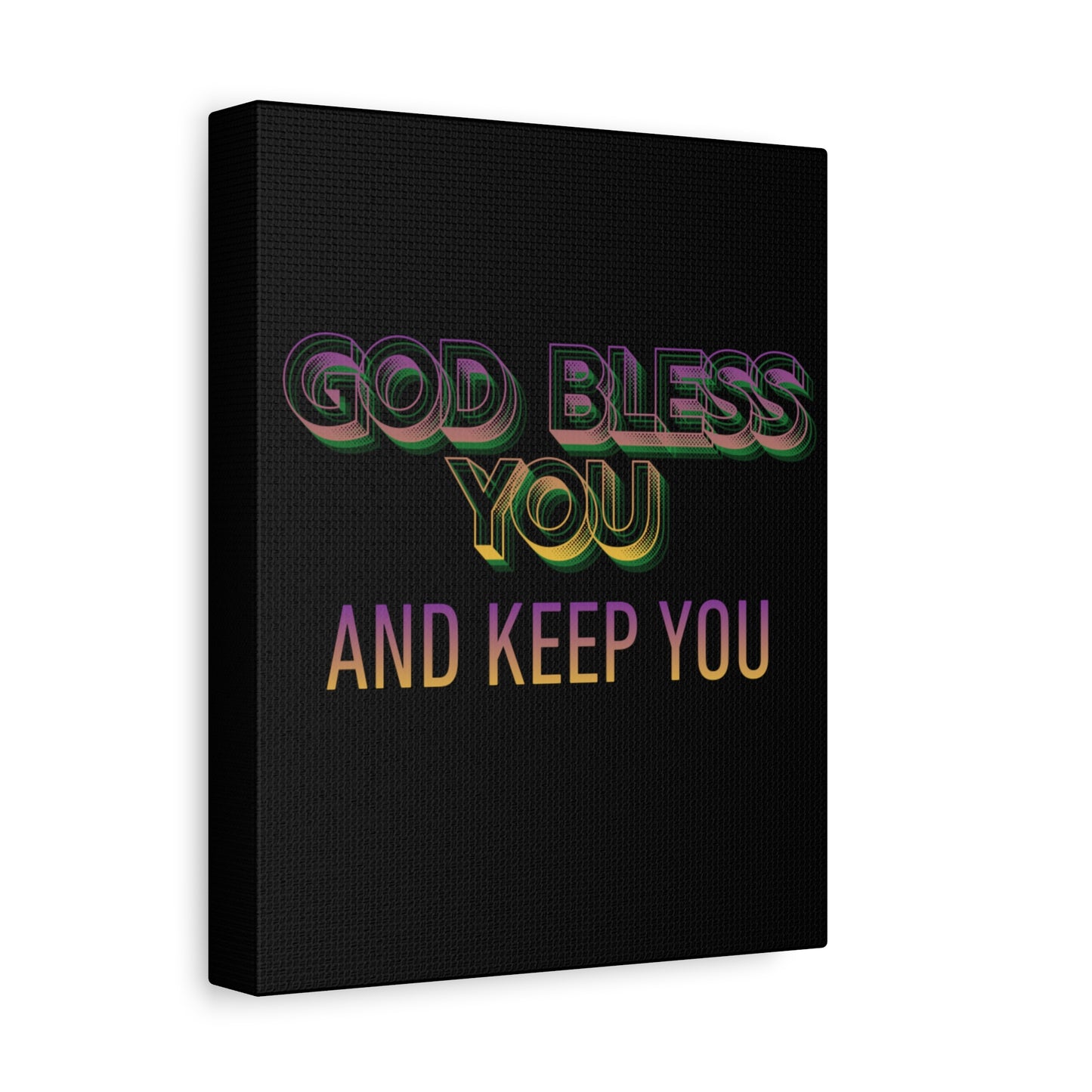 God Bless You and Keep You Canvas | Matte Stretched Wall Art