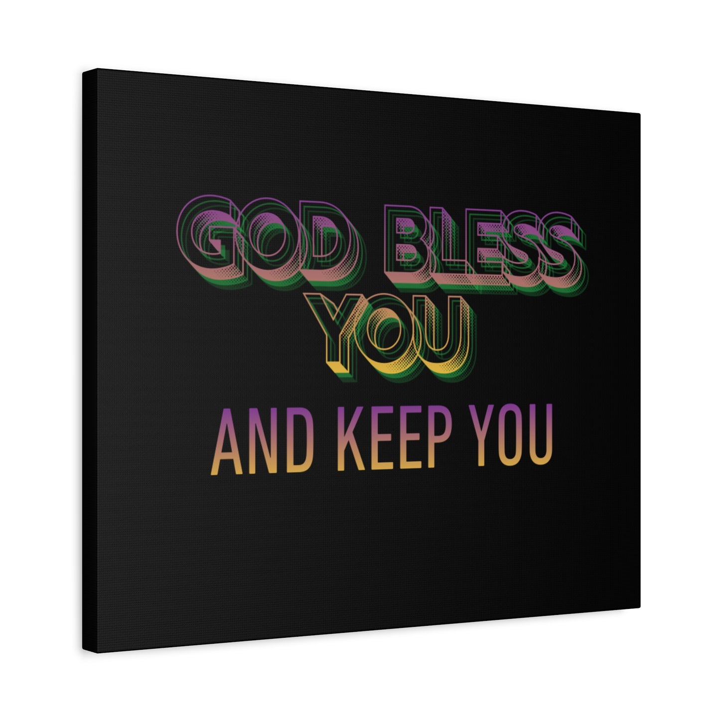 God Bless You and Keep You Canvas | Matte Stretched Wall Art