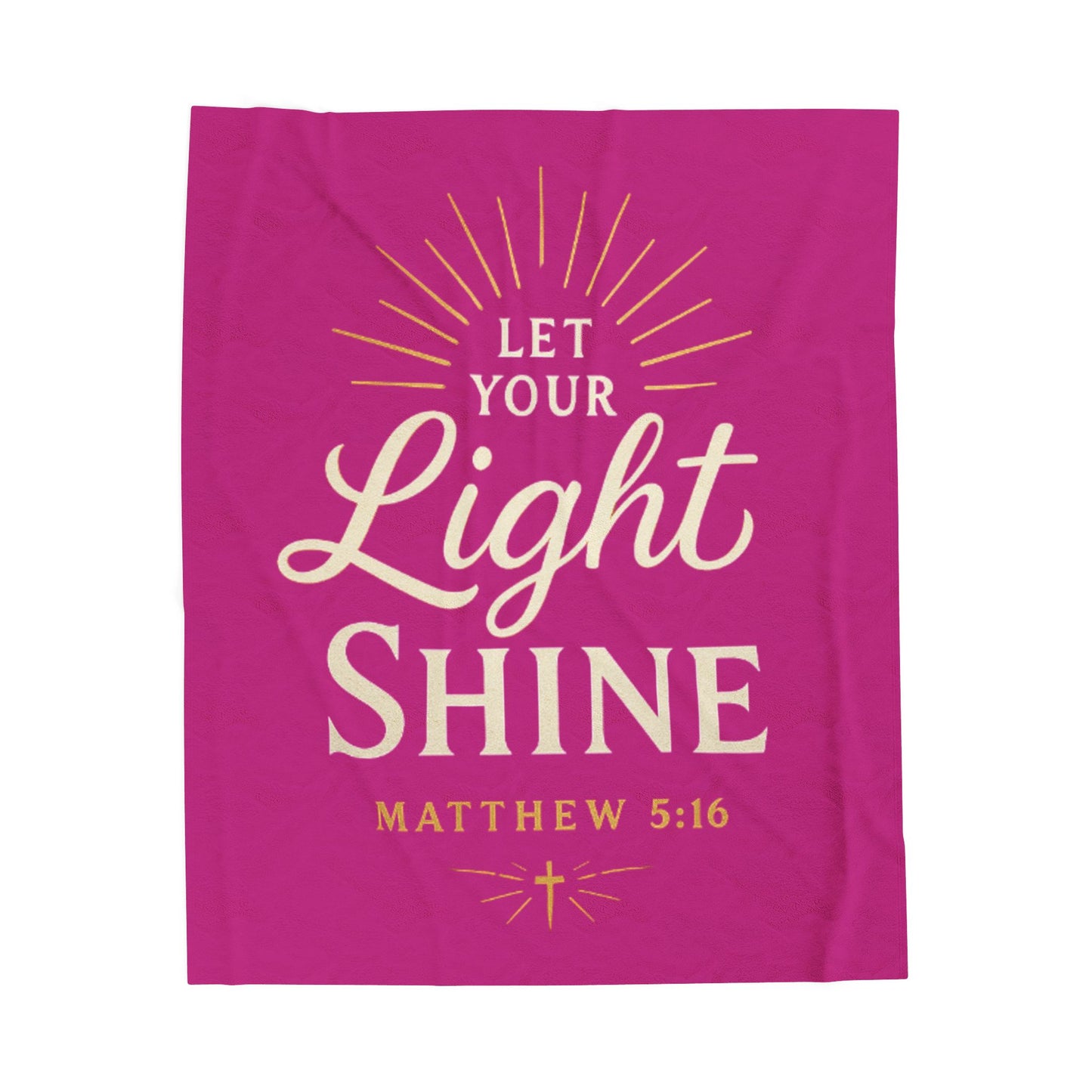 Inspirational Velveteen Plush Blanket