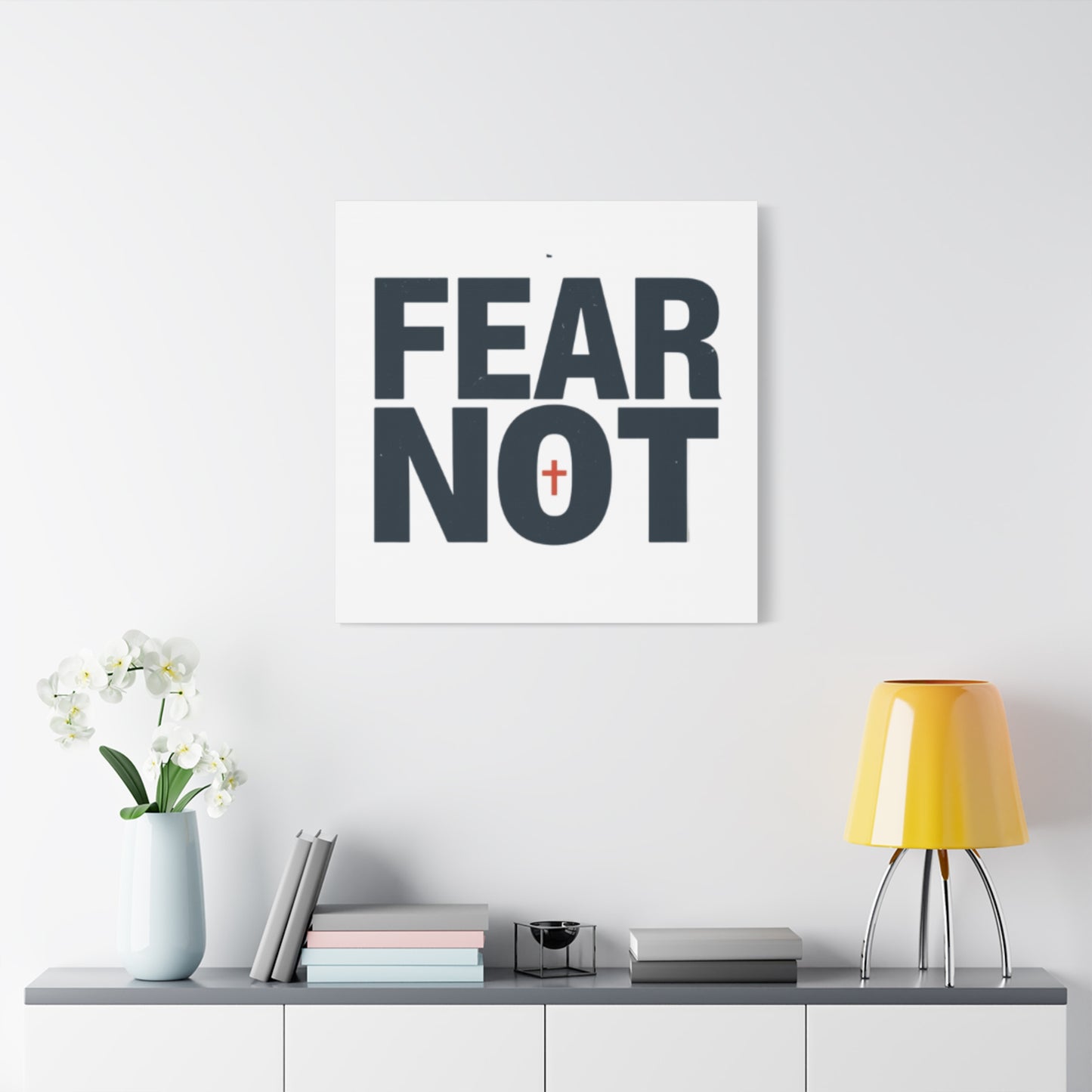 Fear Not canvas | Christian wall art, stretched matte gallery wrap