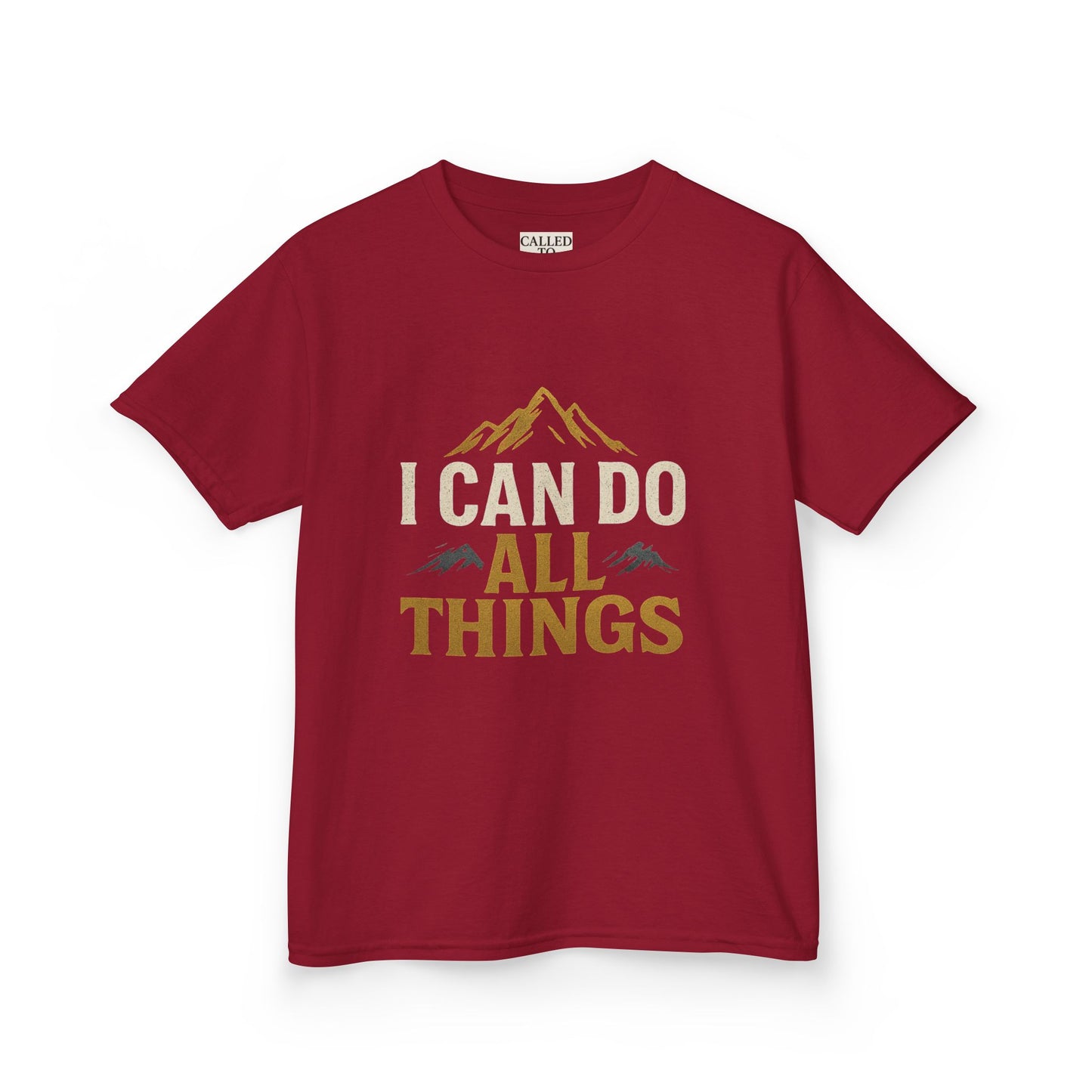 Kids Tee - Inspire and Empower 'I Can Do All Things' Motivational Shirt
