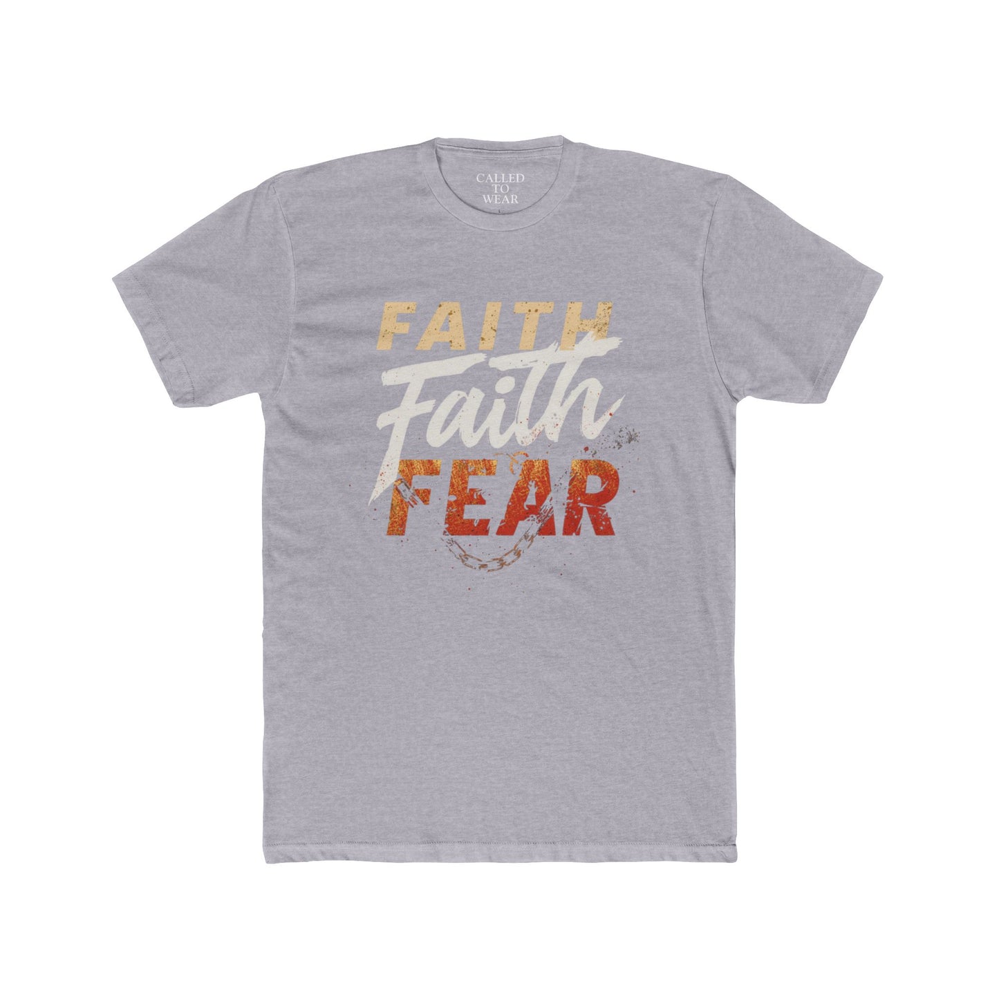 Faith Over Fear Tee | Christian Inspirational Typography Shirt