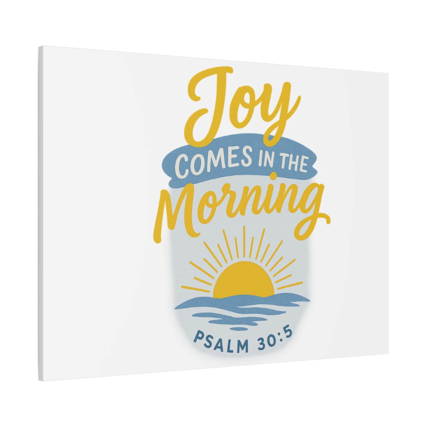 Joy Comes in the Morning Canvas Art | Sunshine Wall Decor, Inspirational Wall Art, Home Blessing Decor, Uplifting Gift, Faith-Based Art
