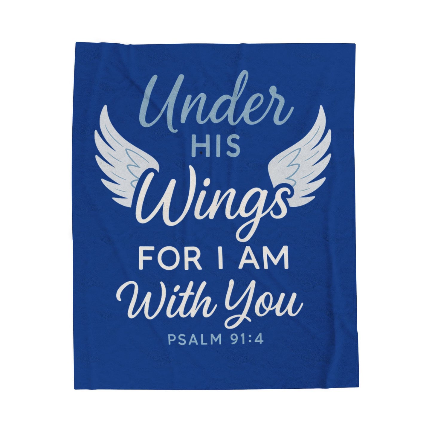 Cozy Inspirational Throw Blanket - Velveteen Plush Blanket with Wings and Psalm 91:4, Gift for Her, Home Decor, Comfort Blanket, [...]