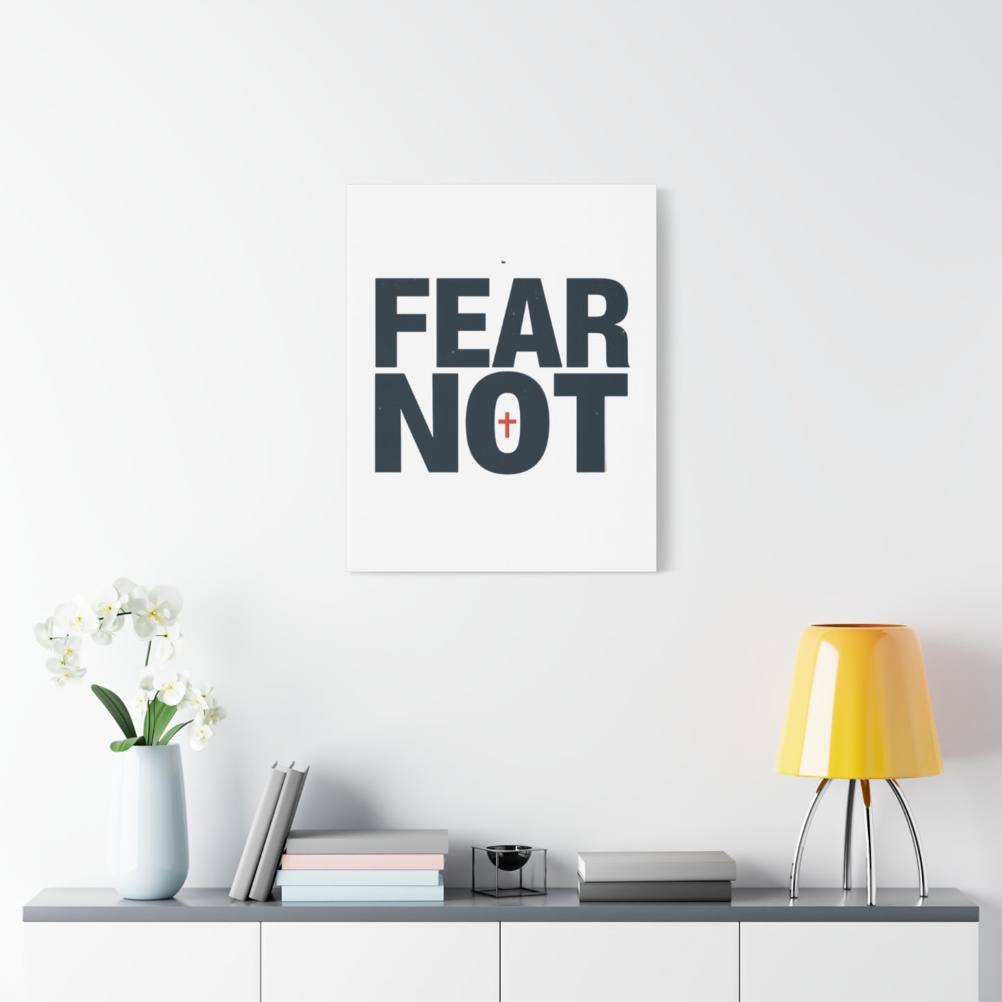 Fear Not canvas | Christian wall art, stretched matte gallery wrap