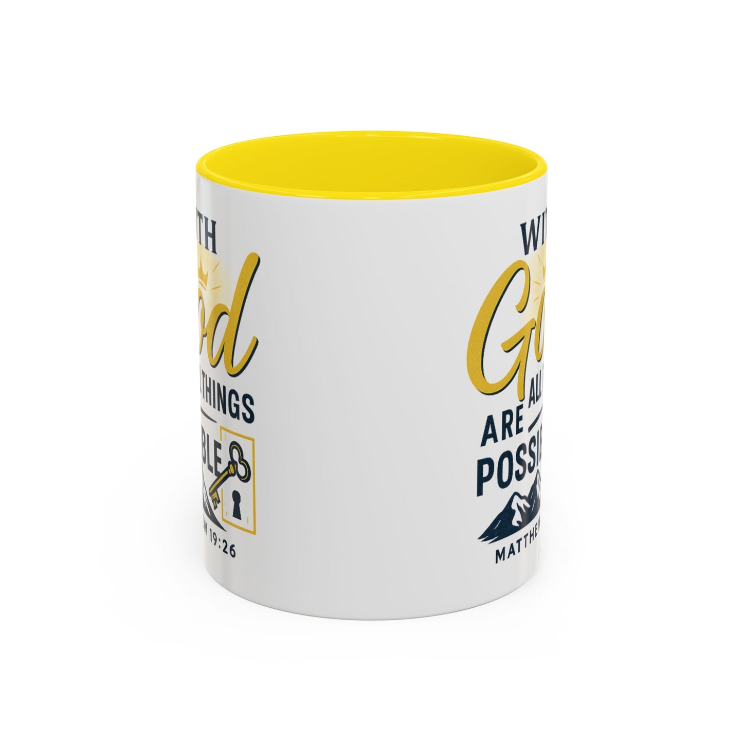 Inspirational Coffee Mug, Motivational Mug, Religious Gift, God Quote Mug, Faith-Based Coffee Cup, Customizable Coffee Mug