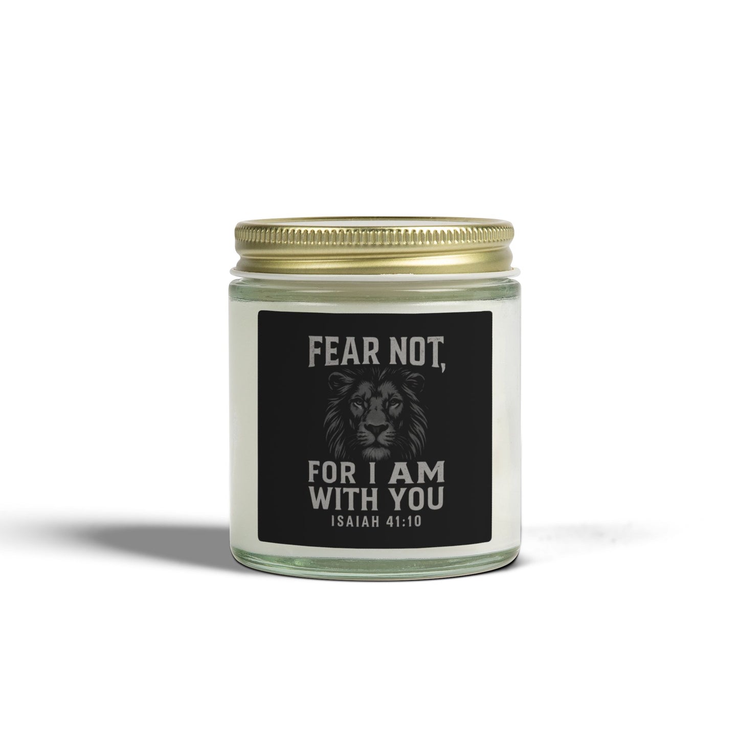 Scented Candle with Inspirational Quote, Aromatherapy Gift, Home Decor, Spiritual Relaxation, Motivation, Isaiah 41:10