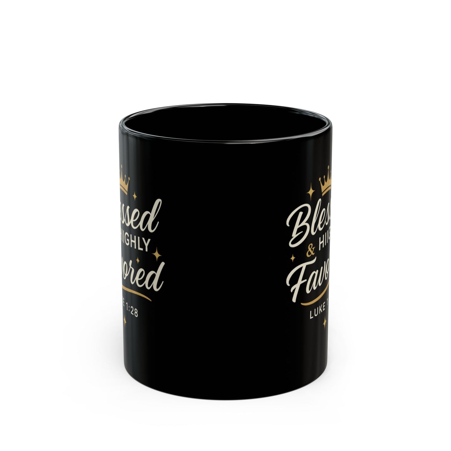 Inspirational Morning Quote Mug | Black Ceramic Coffee Cup, 11oz or 15oz