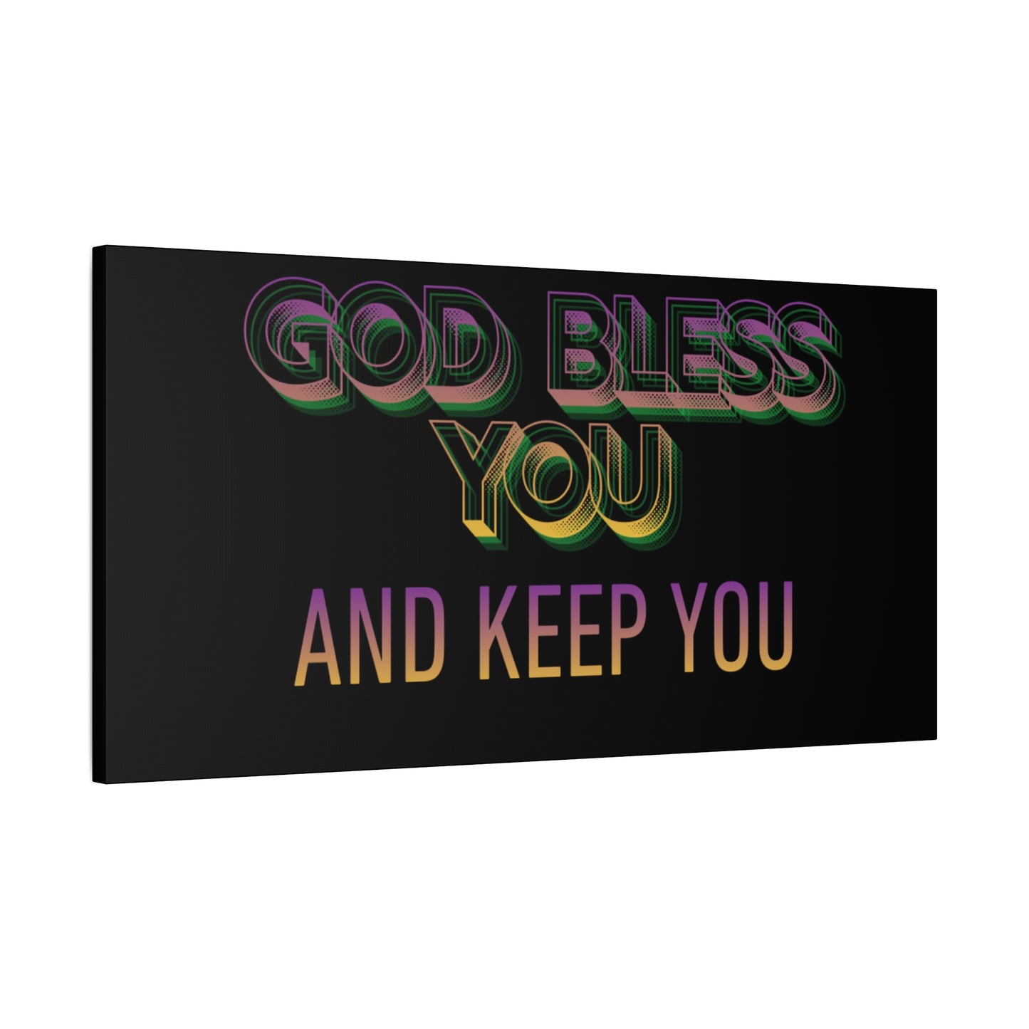 God Bless You and Keep You Canvas | Matte Stretched Wall Art