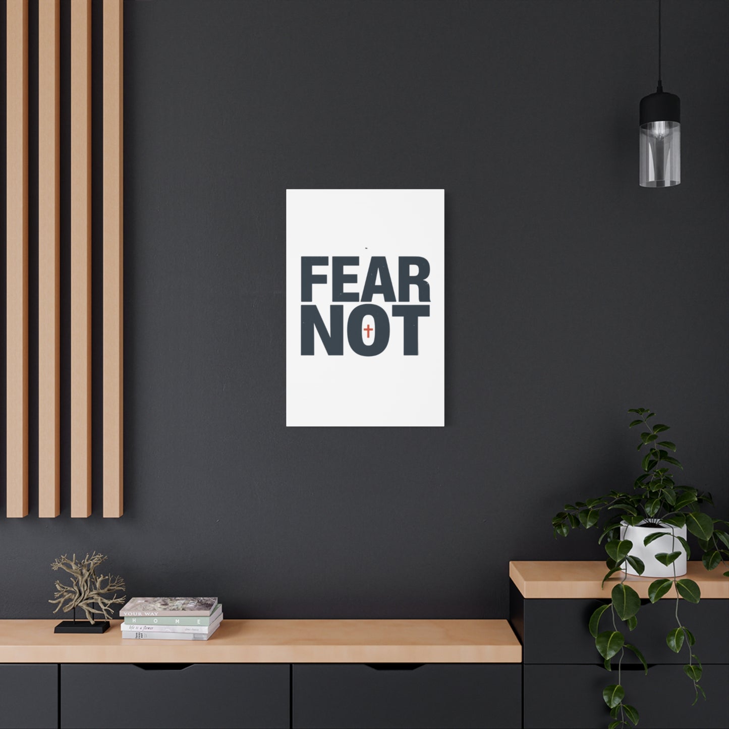 Fear Not canvas | Christian wall art, stretched matte gallery wrap