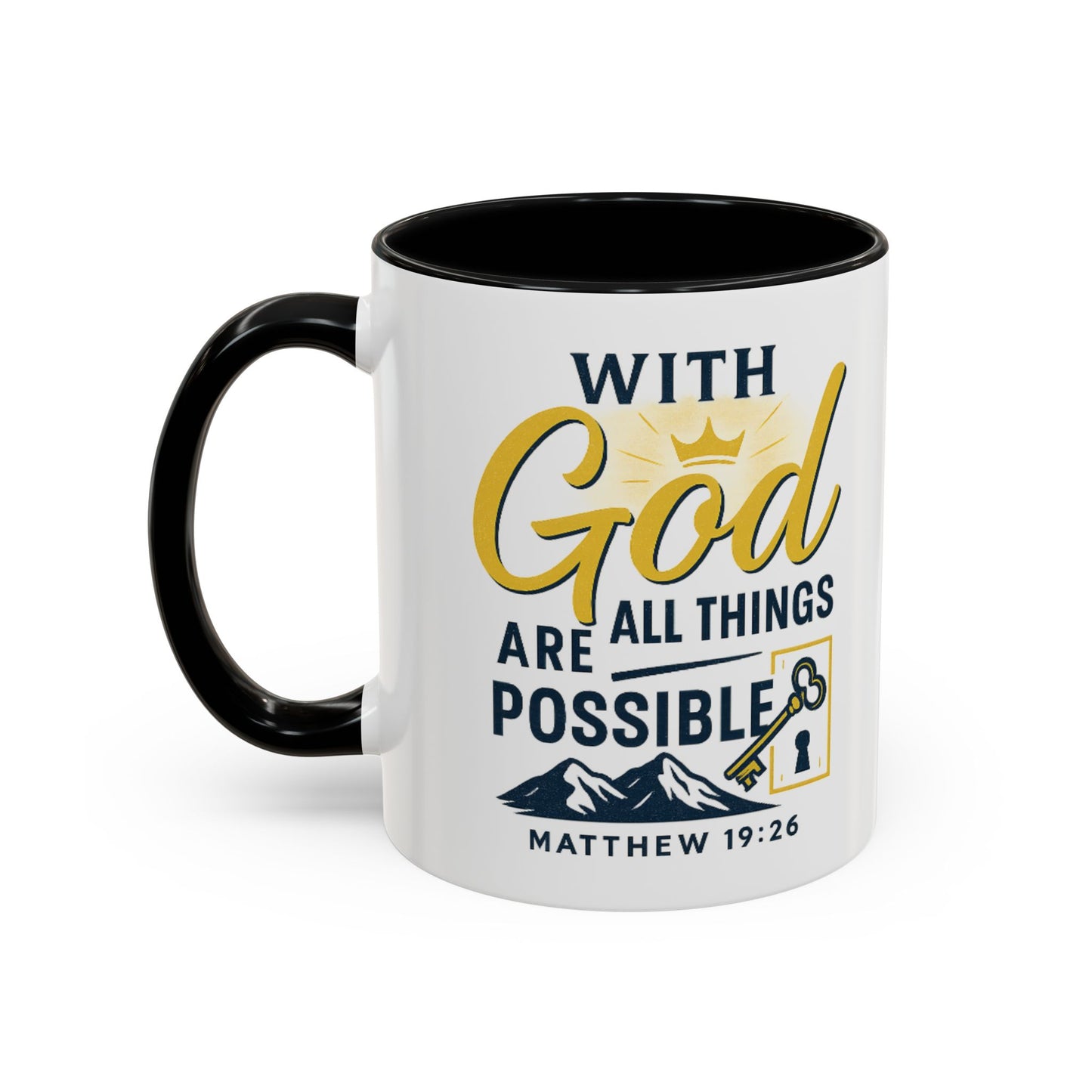 Inspirational Coffee Mug, Motivational Mug, Religious Gift, God Quote Mug, Faith-Based Coffee Cup, Customizable Coffee Mug