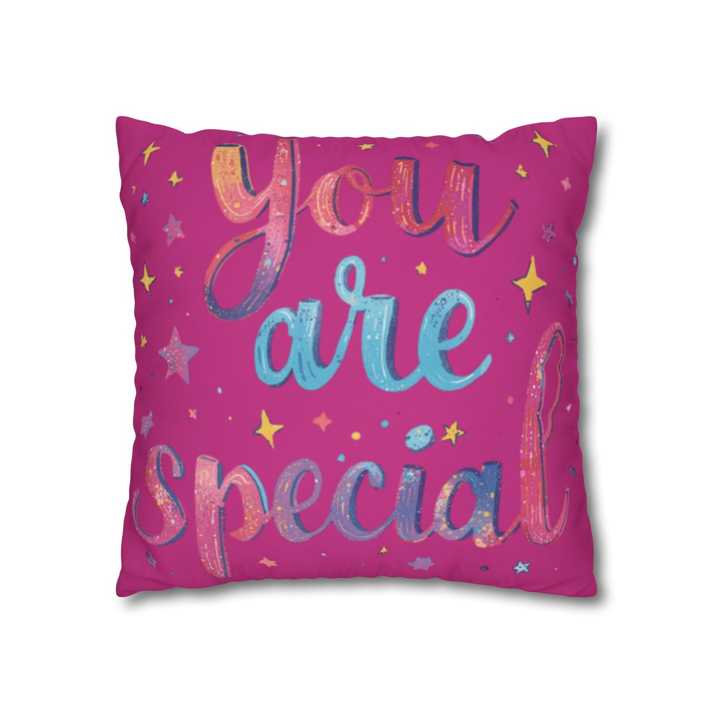 You Are Special pillowcase | square poly canvas pillowcase