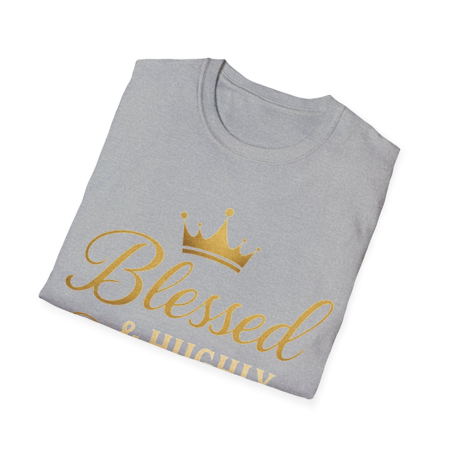 Blessed & Highly Favored Unisex T-Shirt, Faith-Based Apparel, Inspirational Gift, Christian Tee, Casual Faith Wear