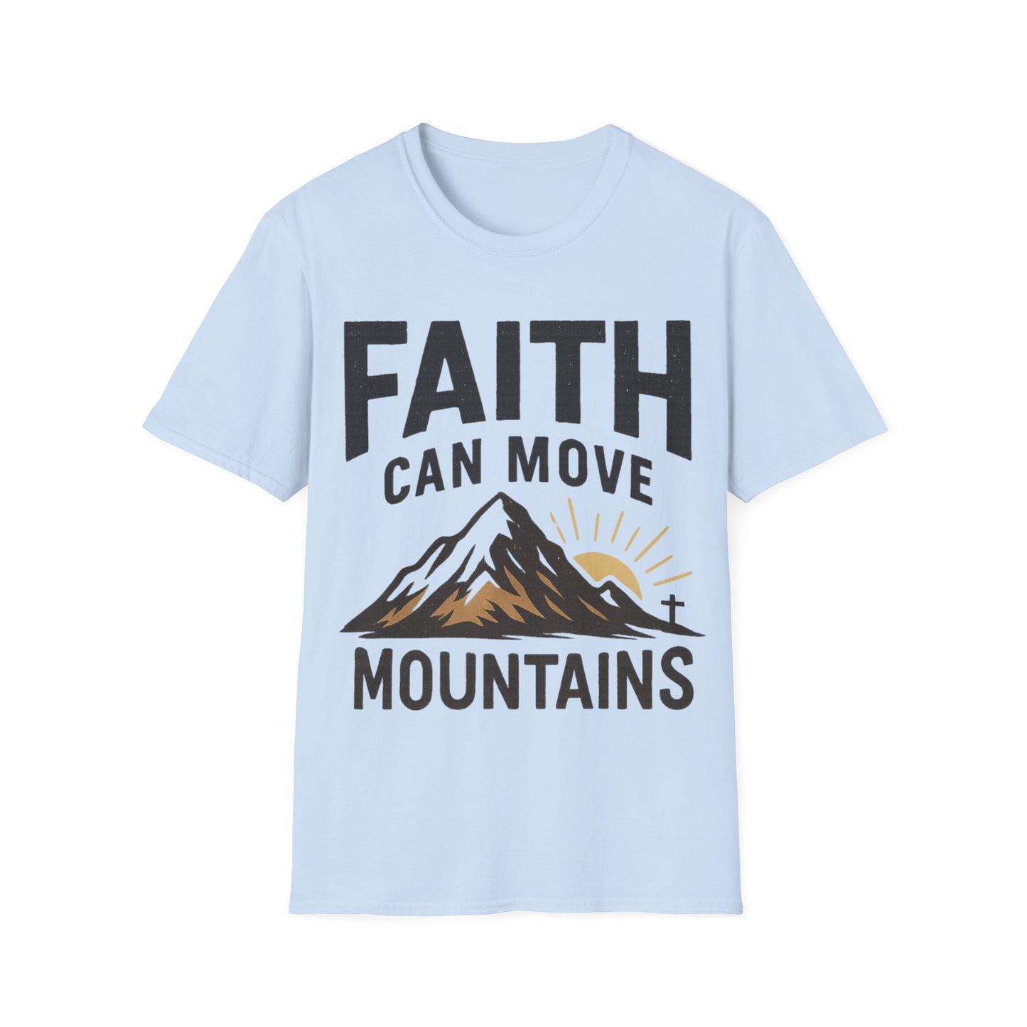 Faith-Inspired Unisex Softstyle T-Shirt - Inspirational Gift, Christian Apparel, Religious Tee, Motivational Shirt, Scripture Tee