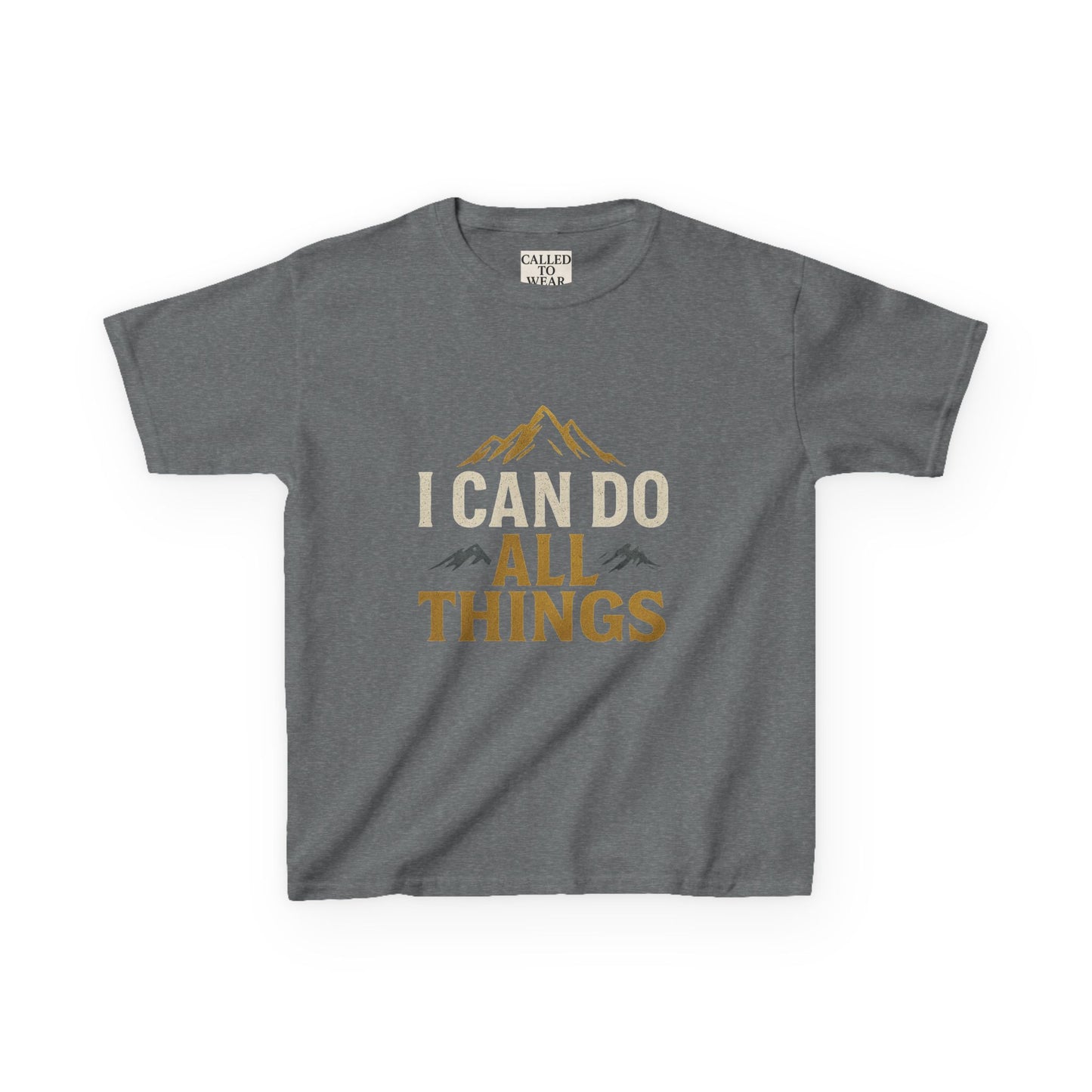 Kids Tee - Inspire and Empower 'I Can Do All Things' Motivational Shirt