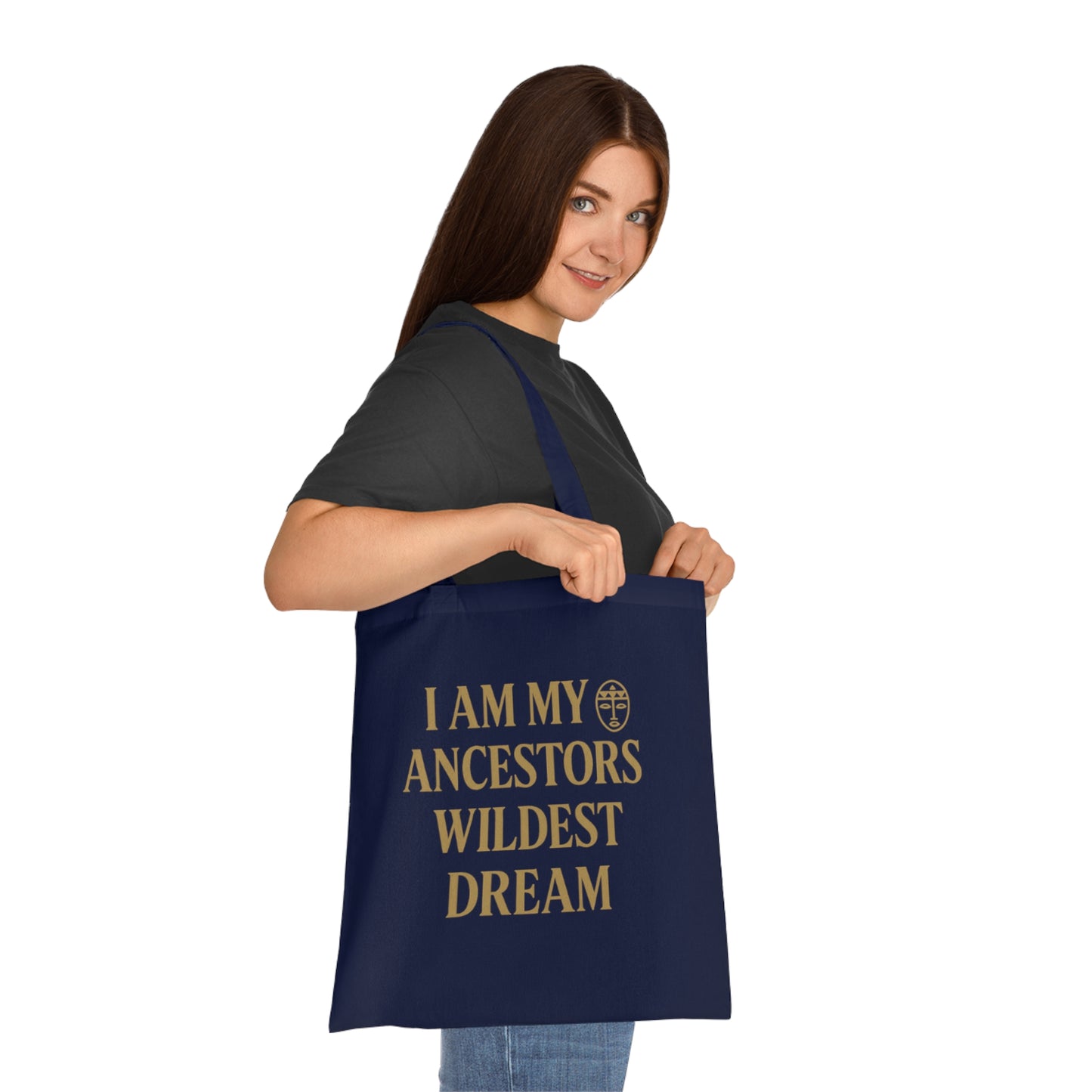 Ancestors' Dream Cotton Tote | Eco-Friendly Inspirational Bag