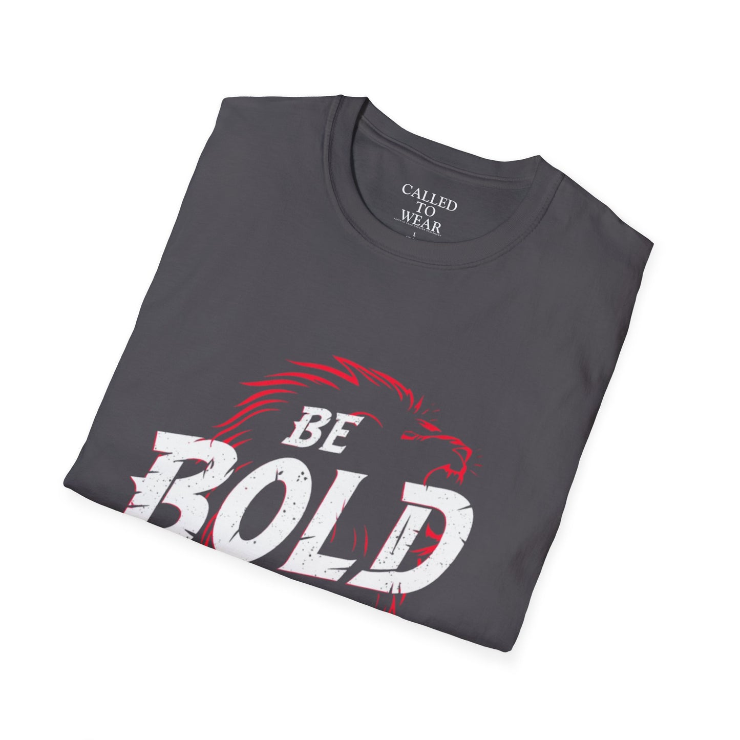 Be Bold in Christ T-Shirt | Christian Faith Tee, Lion Silhouette Typography