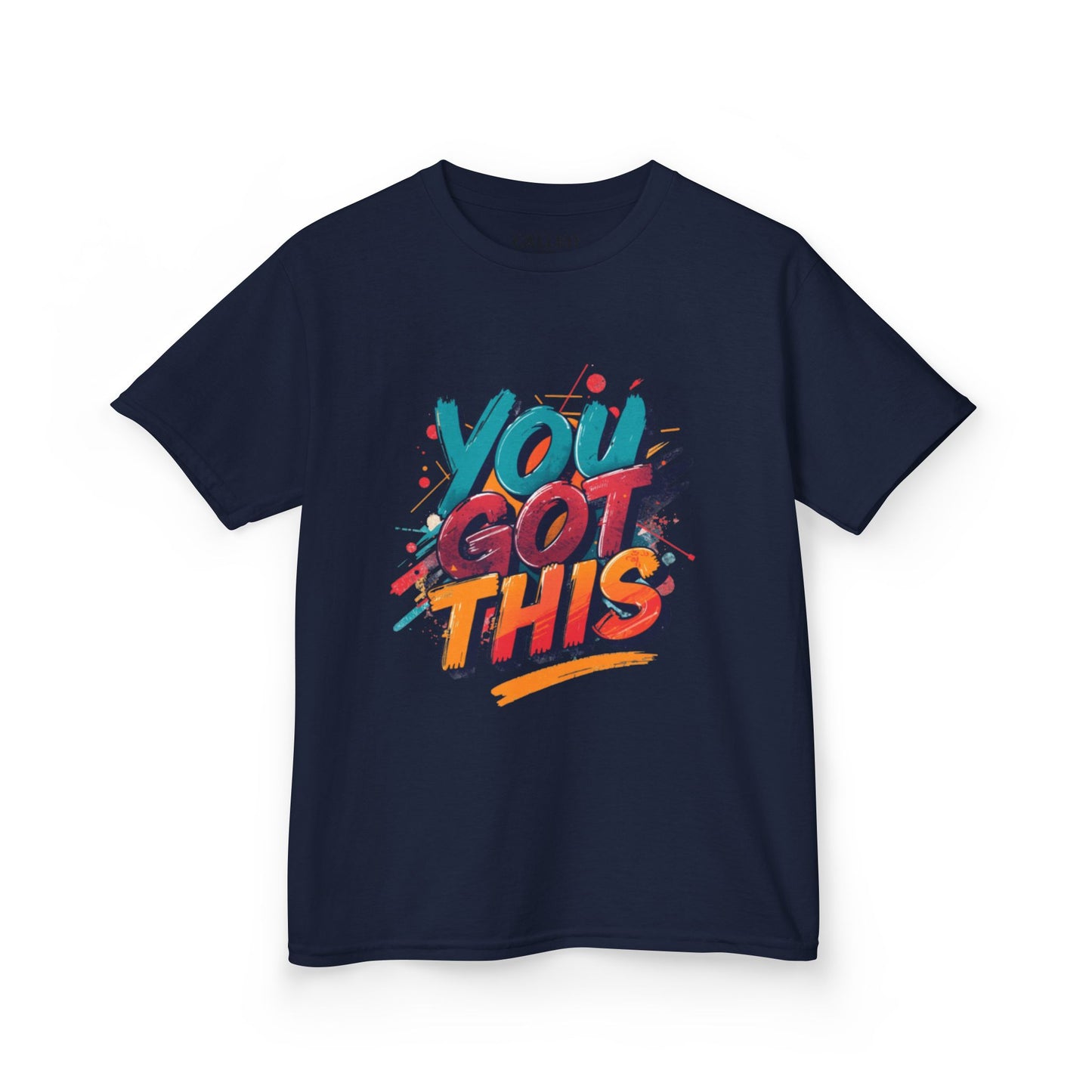You Got This Kids Tee | Colorful Hand-Lettered Brush Script, Paint Splatters