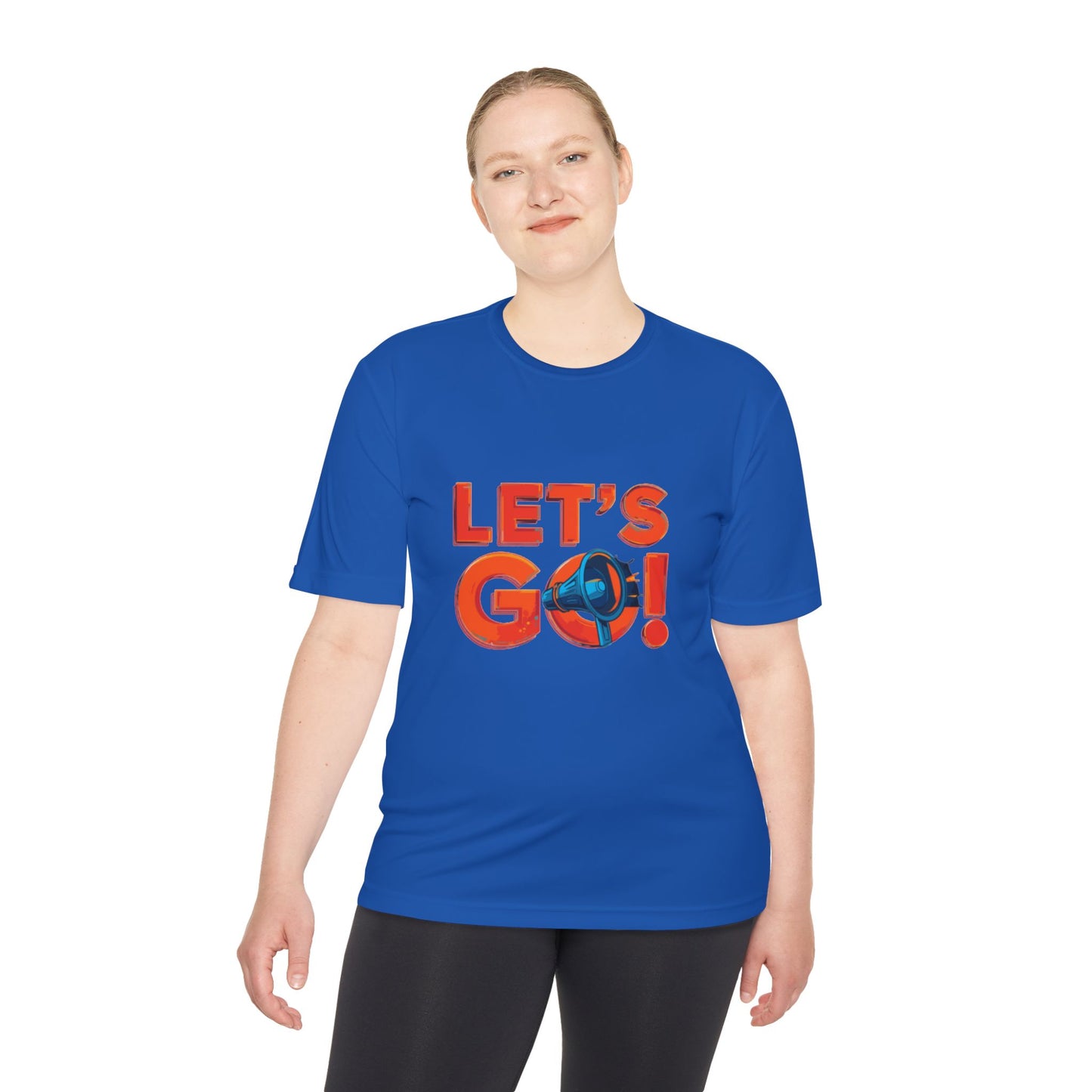 LET'S GO! Momentum Graphic Tee | Lightweight Polyester Athletic Shirt