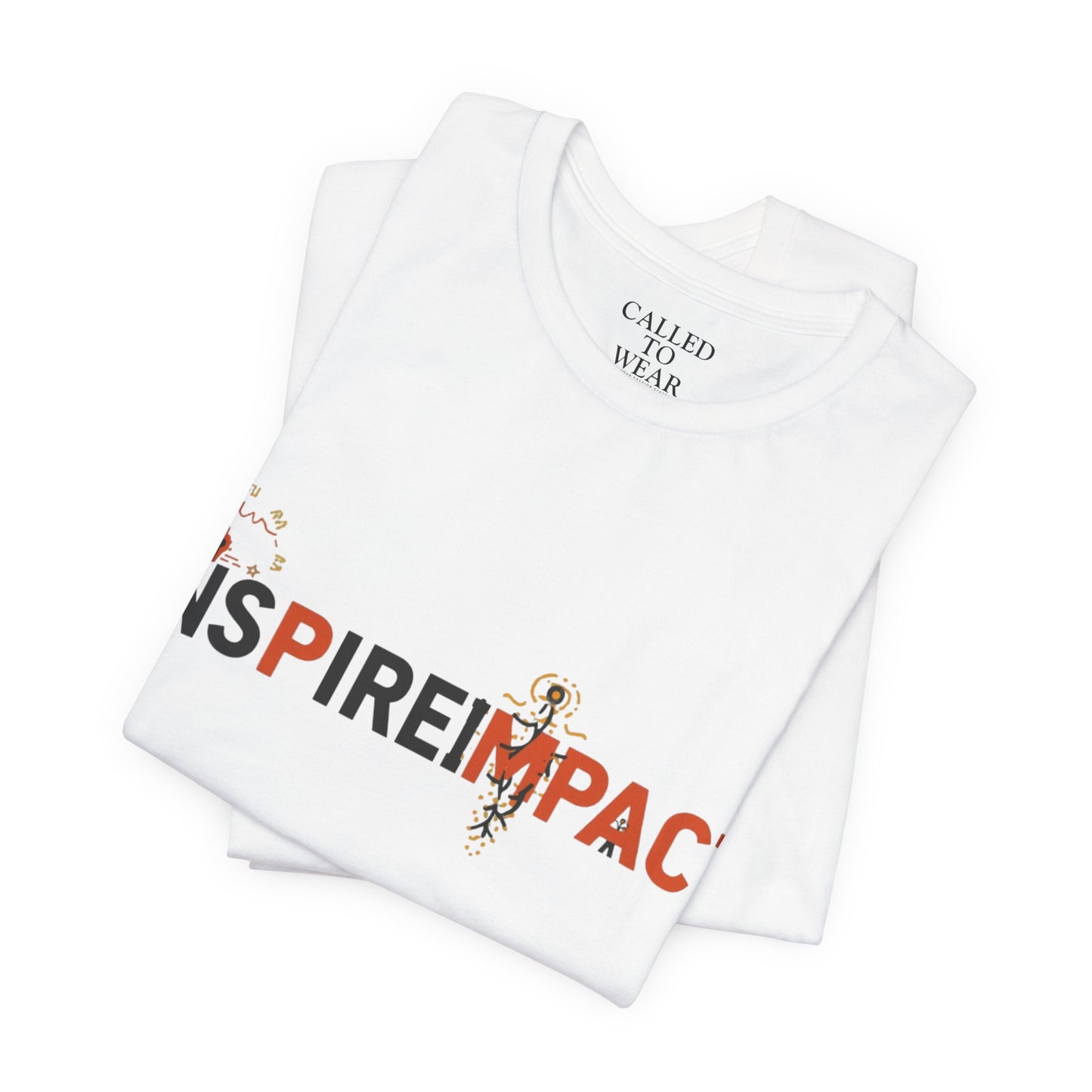Inspire Impact graphic Tee | Inspirational typography t-shirt