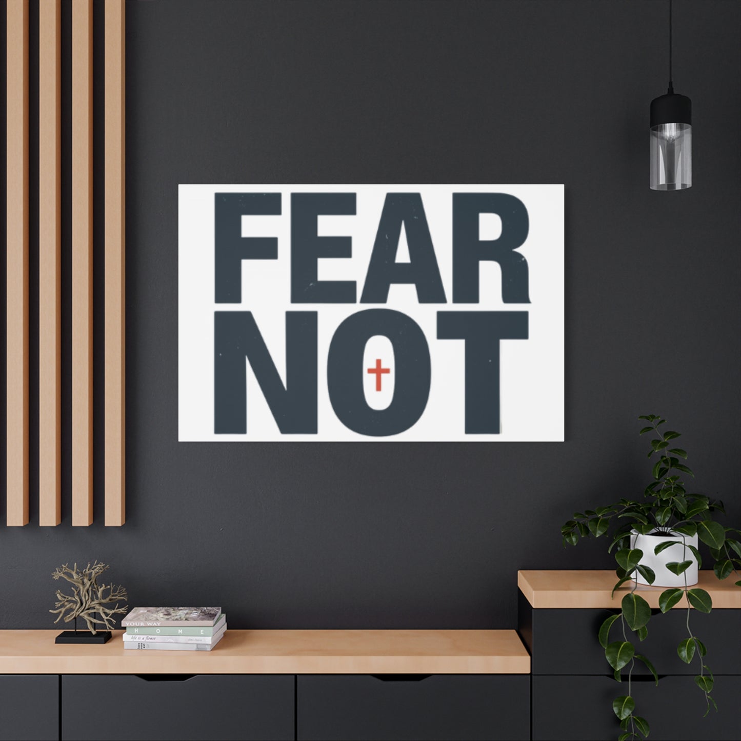 Fear Not canvas | Christian wall art, stretched matte gallery wrap