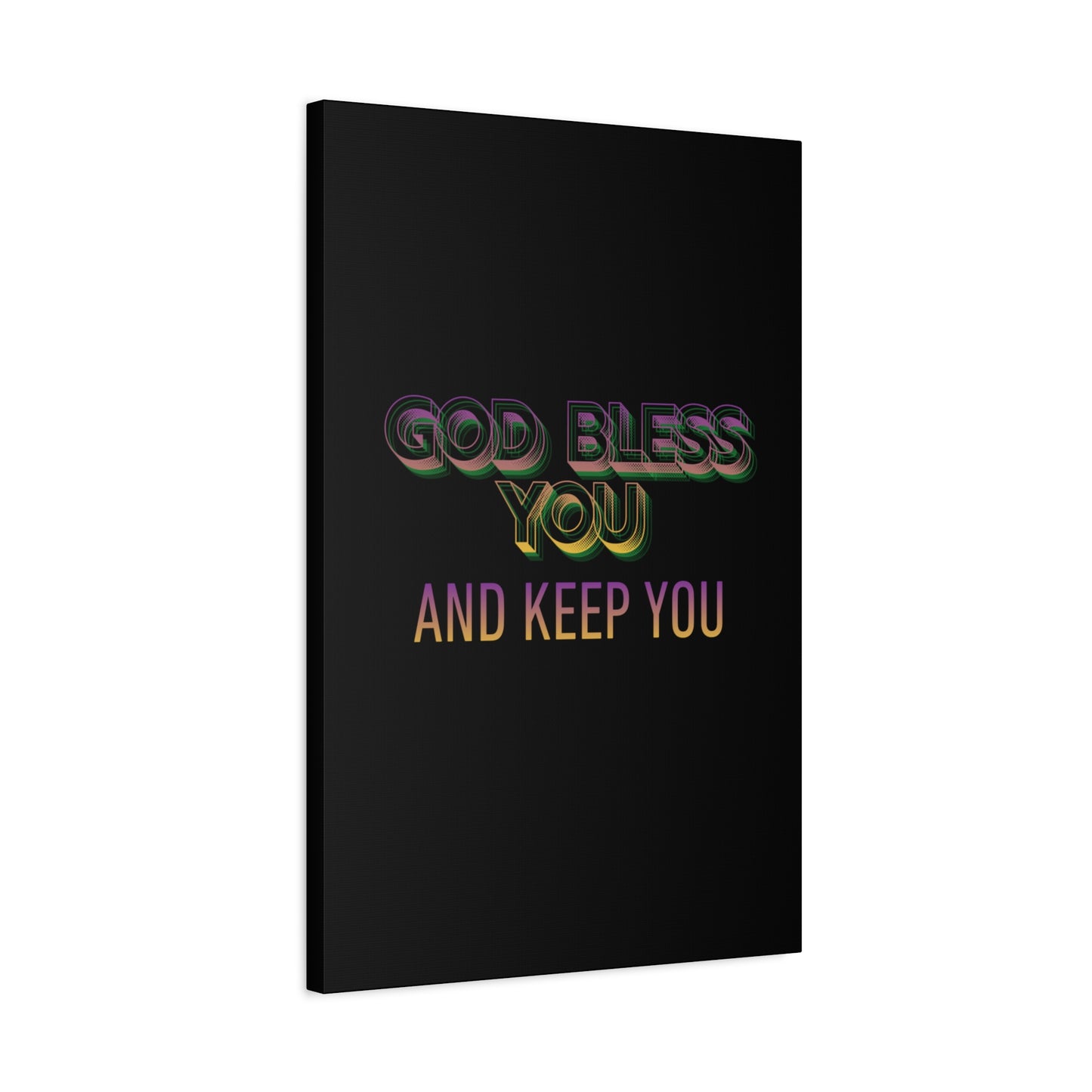 God Bless You and Keep You Canvas | Matte Stretched Wall Art